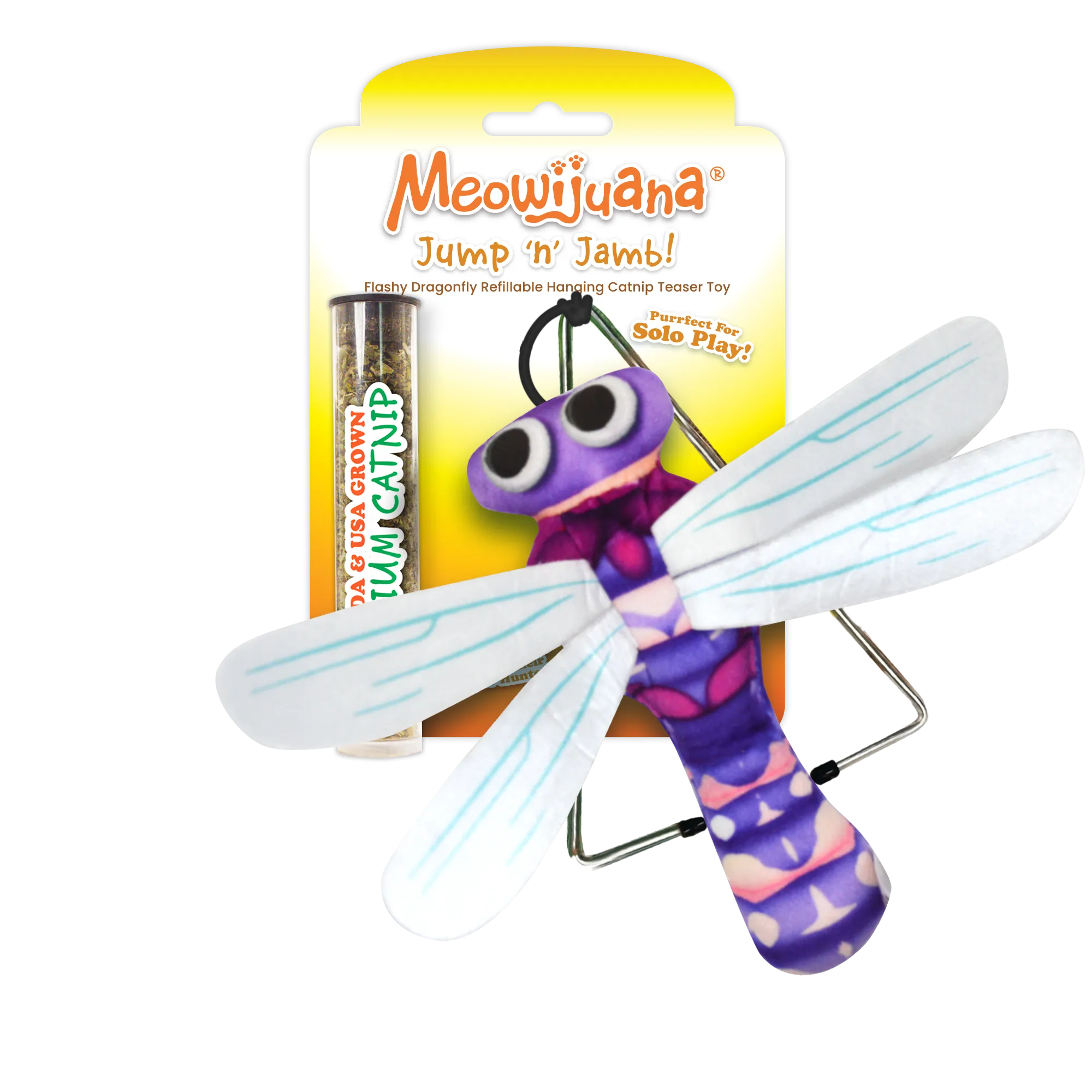 Jump 'n' Jamb Dragonfly Catnip Teaser Toy
