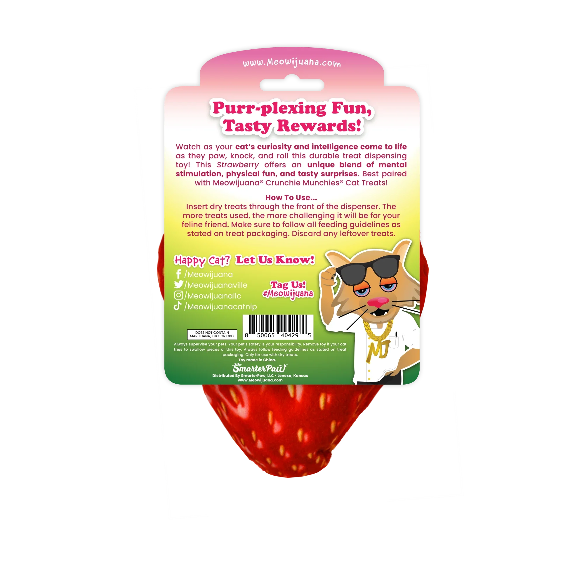 Strawberry Treat Dispensing Toy Bundle