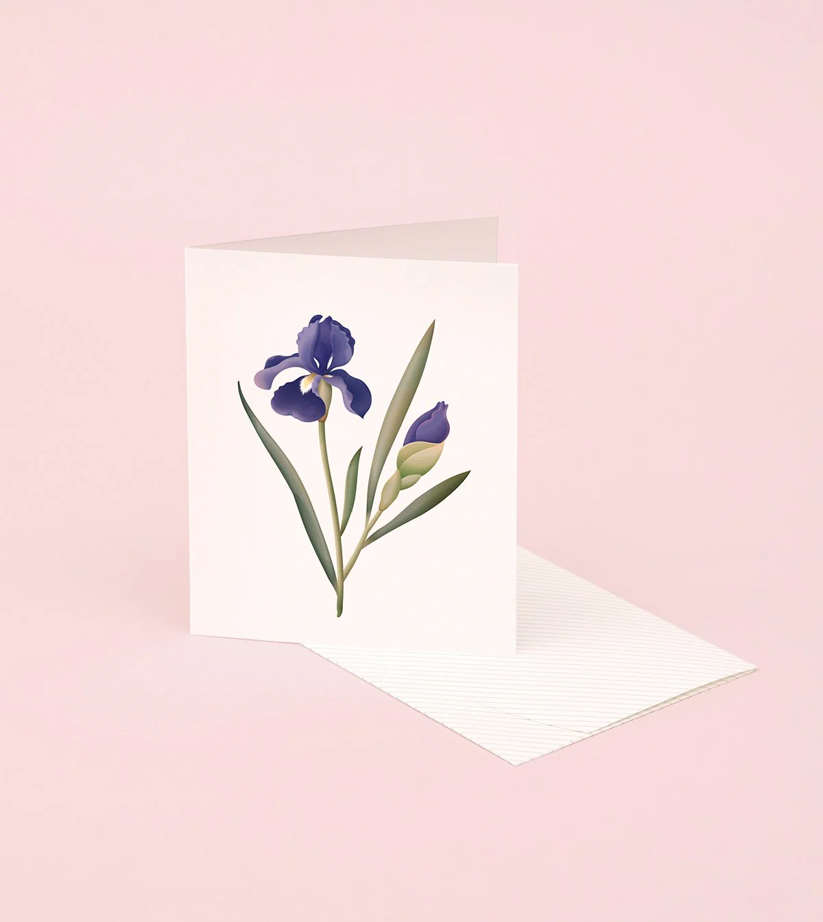 Botanical Scented Greeting Card - Iris
