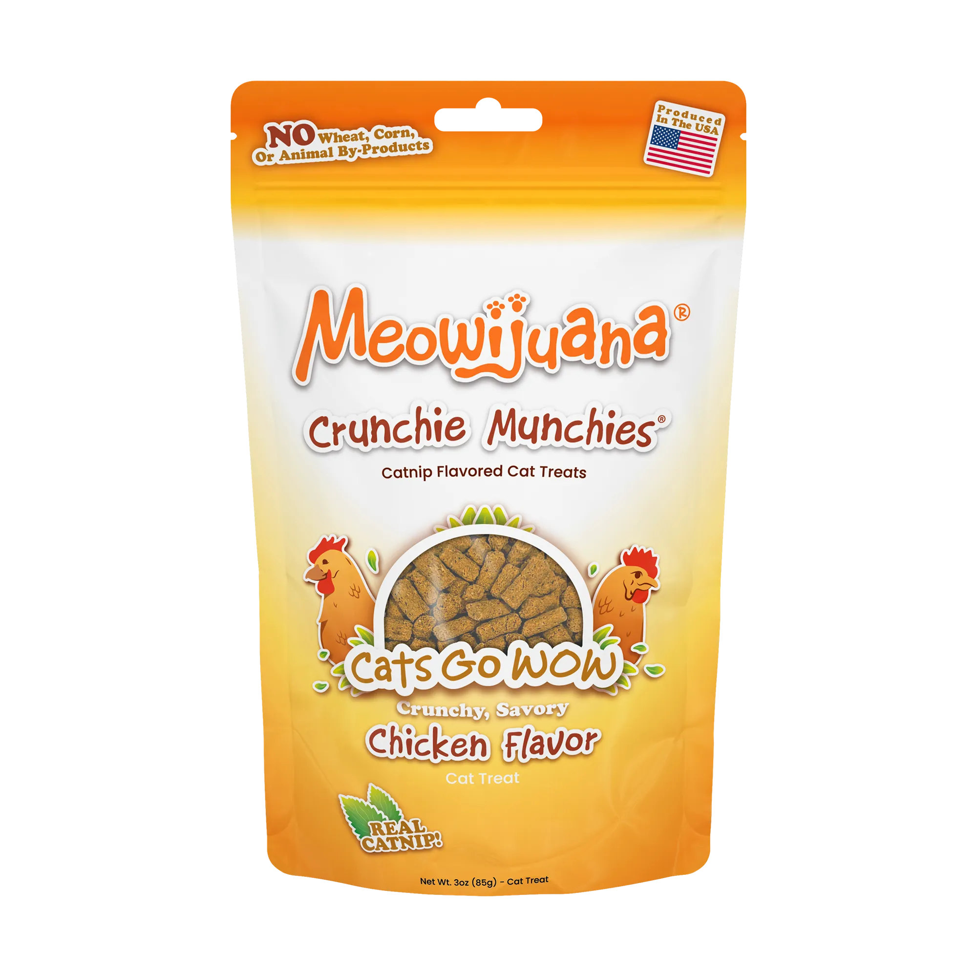 Crunchie Munchies® Chicken and Catnip Flavor Cat Treats