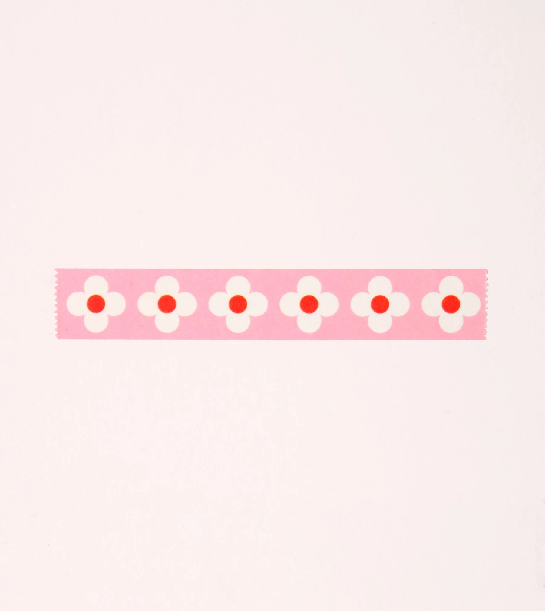 Pink Retro Floral Washi Tape - 15mm