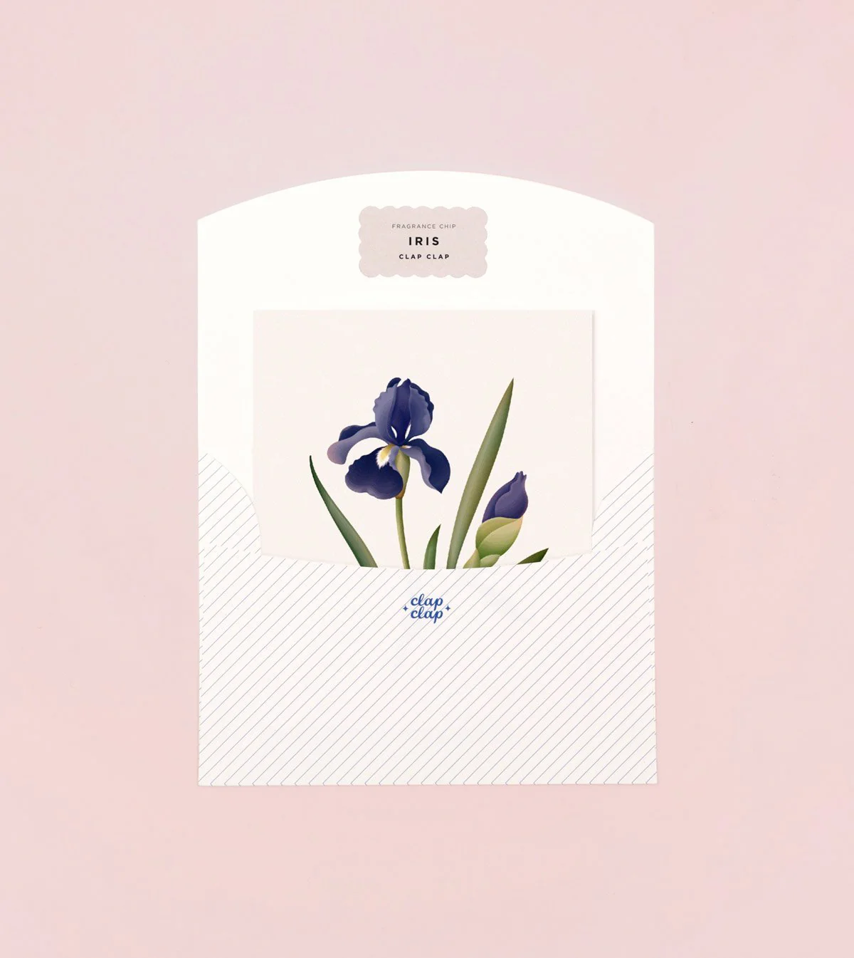 Botanical Scented Greeting Card - Iris