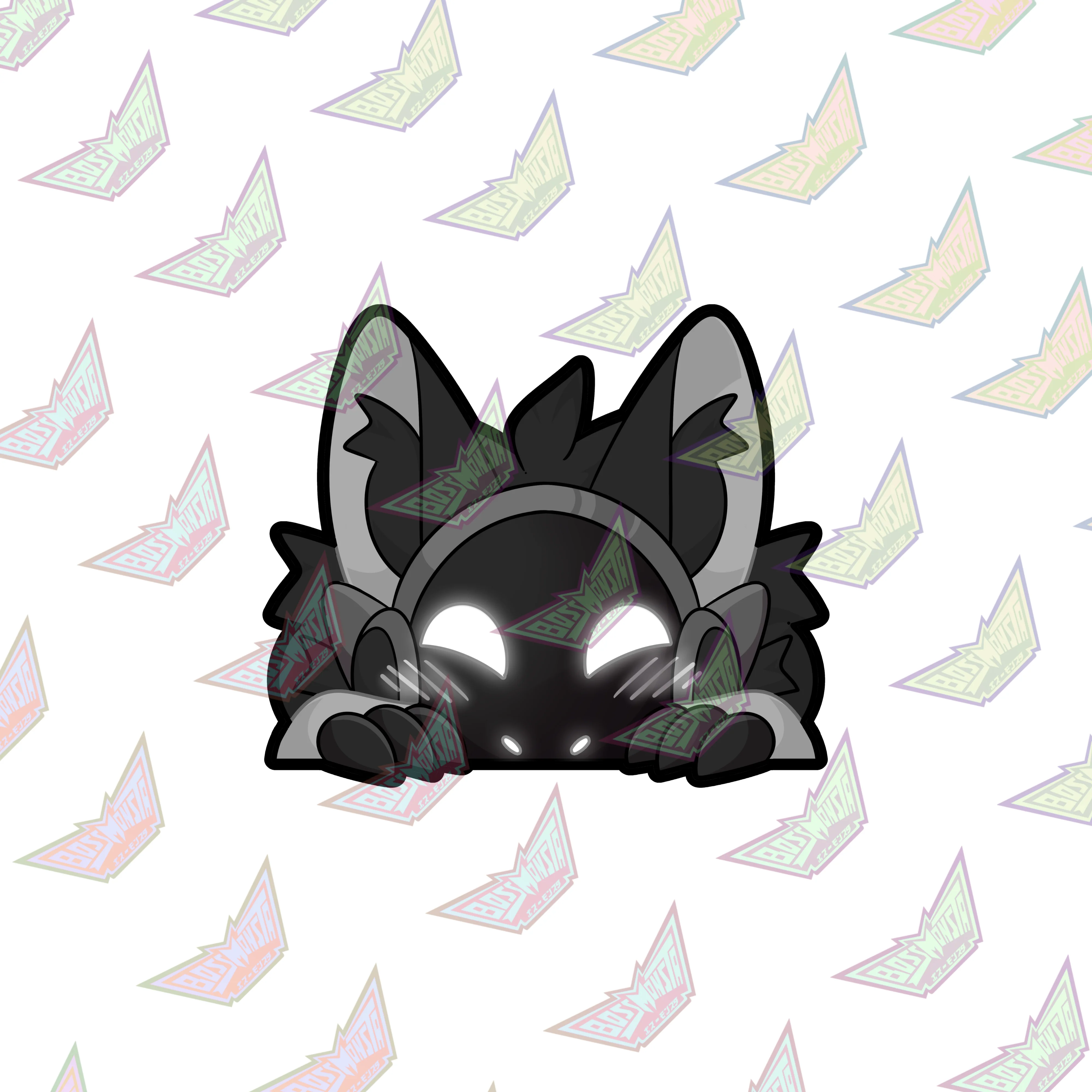 Protogen Peeky – 3 Glossy Sticker