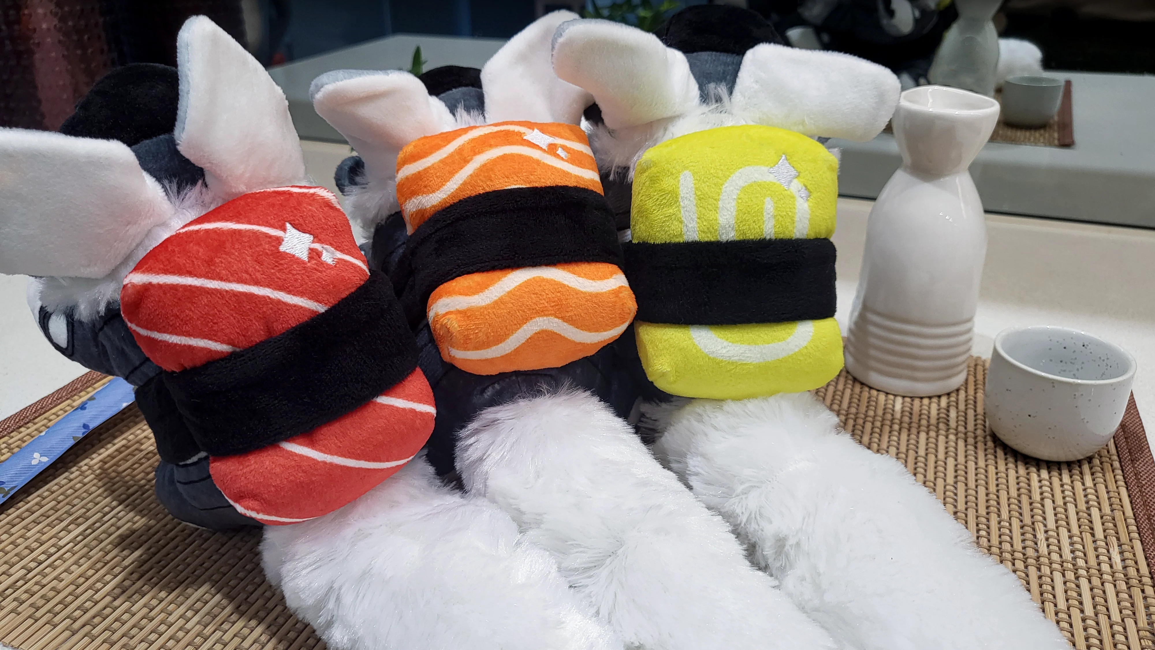 Protogen Sushi Topper - Plushie Accessory