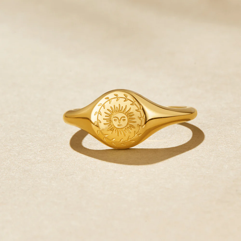Summer Solstice Gold Ring