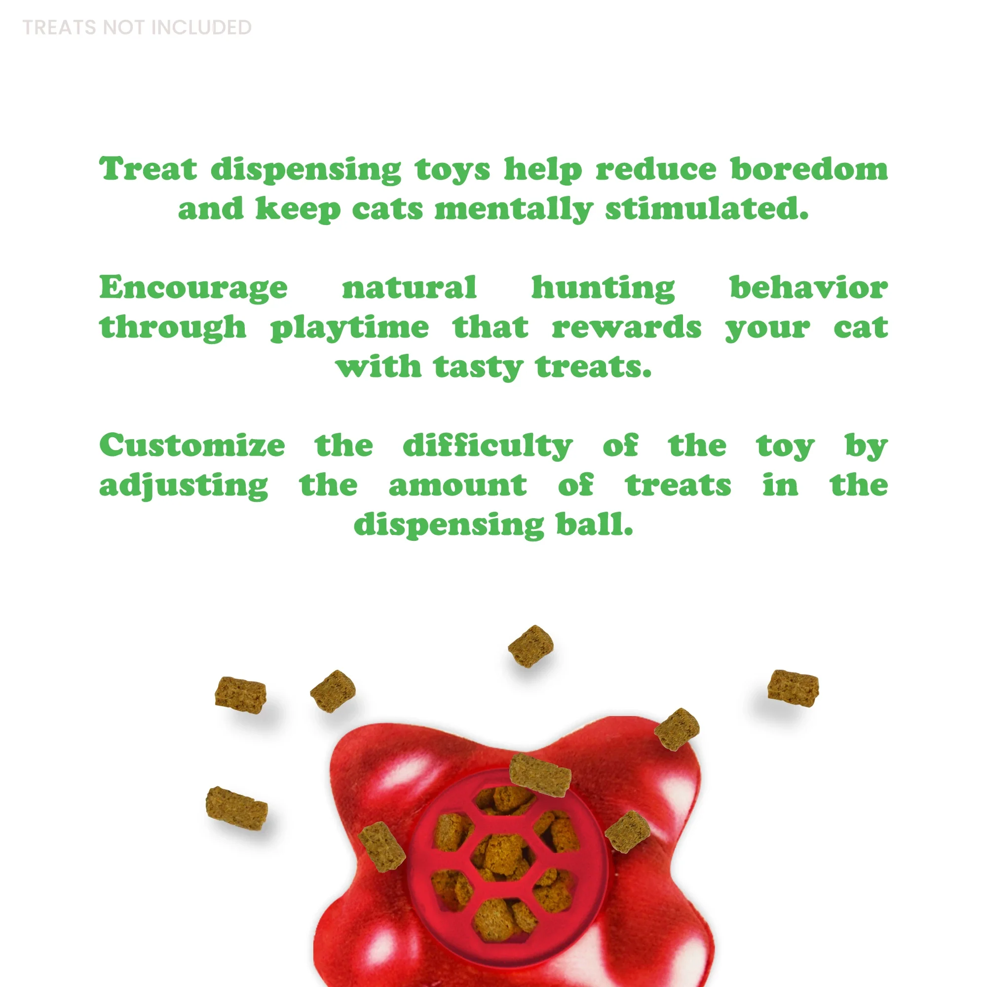 Knock N' Nibble Gummy Bear Refillable Treat Dispensing Toy