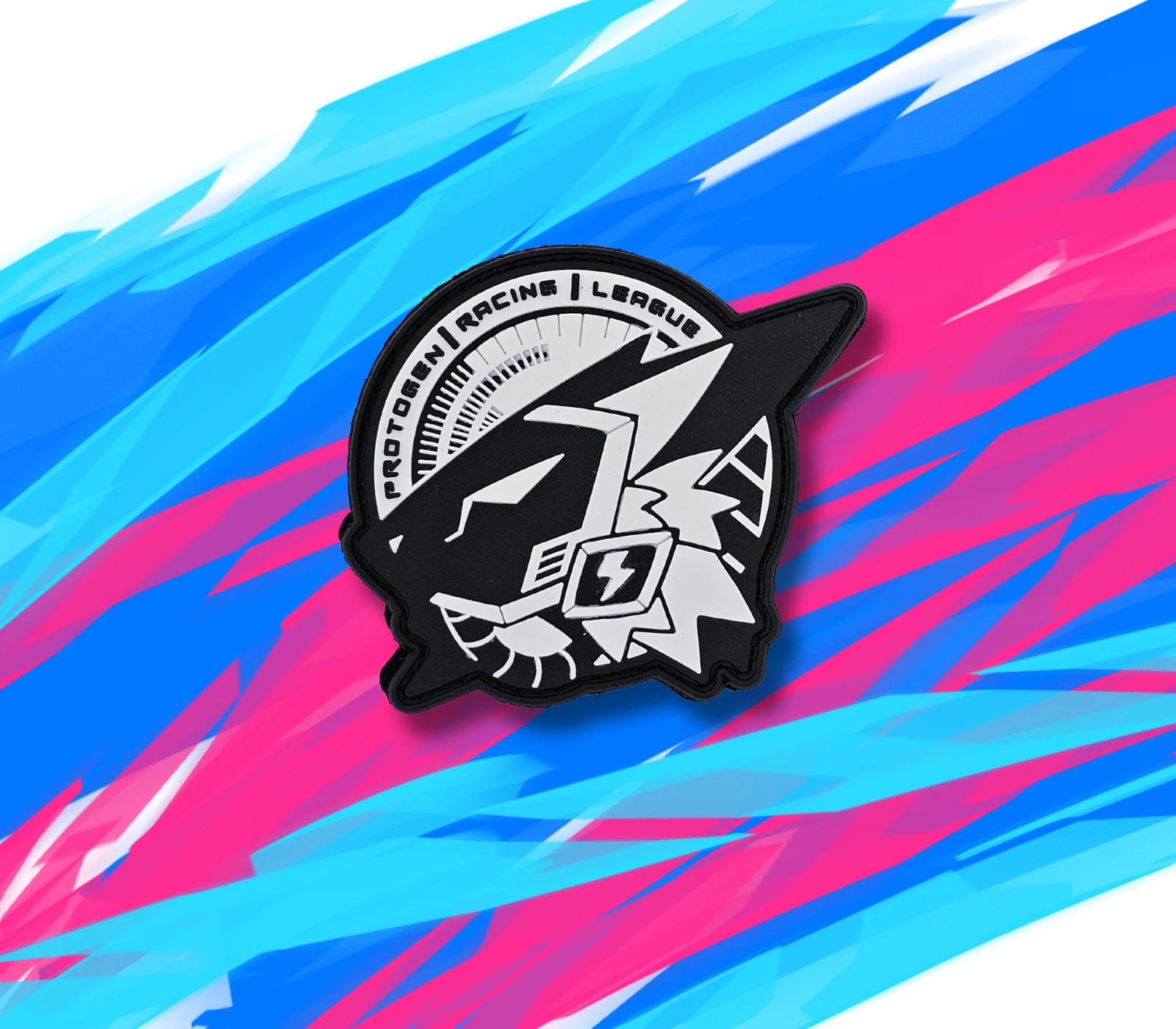 Protogen Racing League PVC Patch – 3” Velcro Backed Design