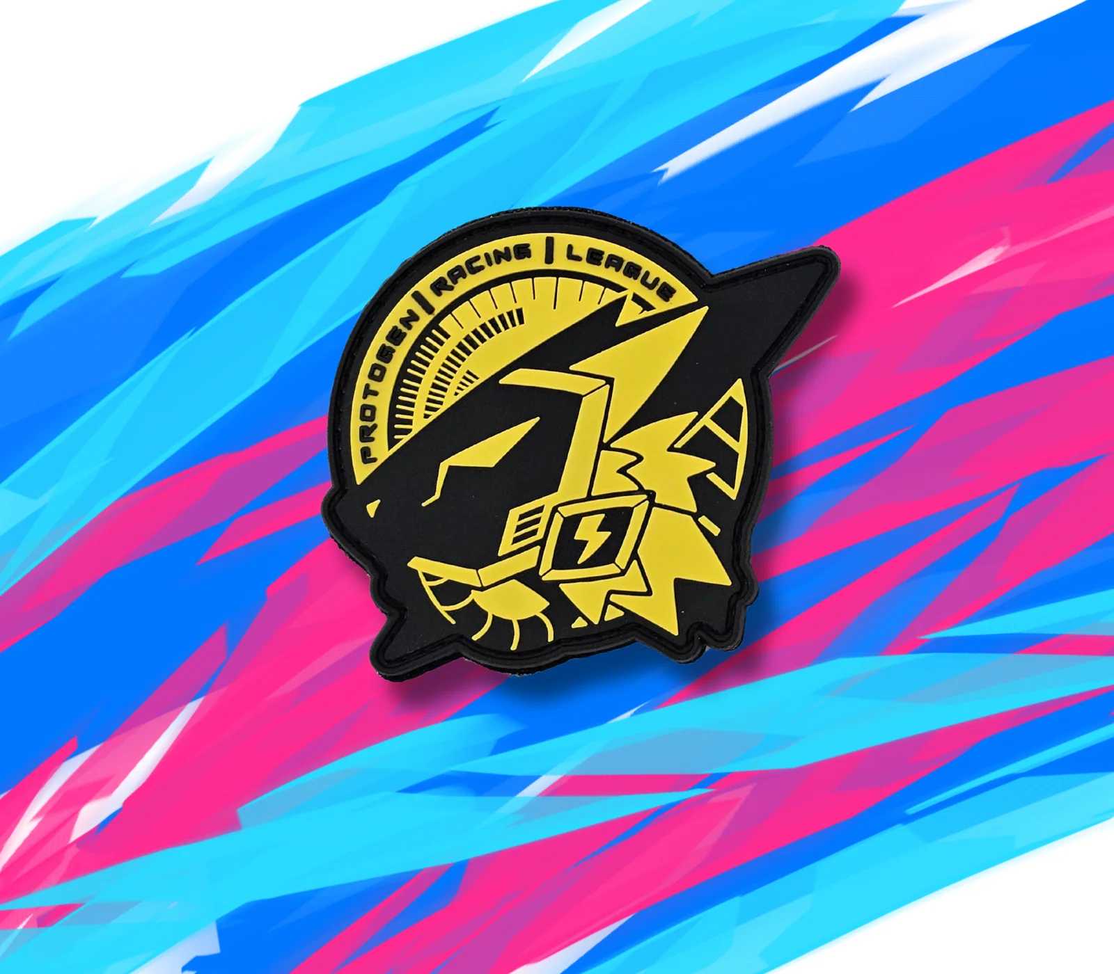 Protogen Racing League PVC Patch – 3” Velcro Backed Design