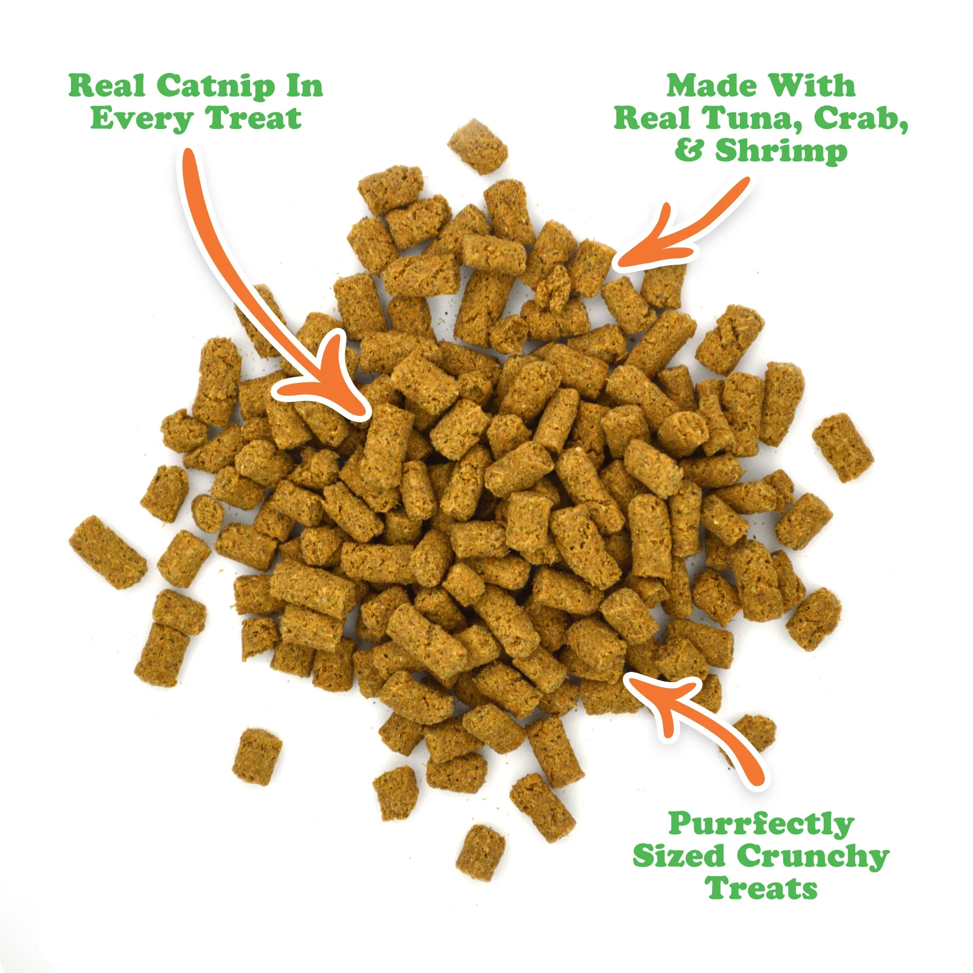 Crunchie Munchies®  Seafood and Catnip Flavor Cat Treats