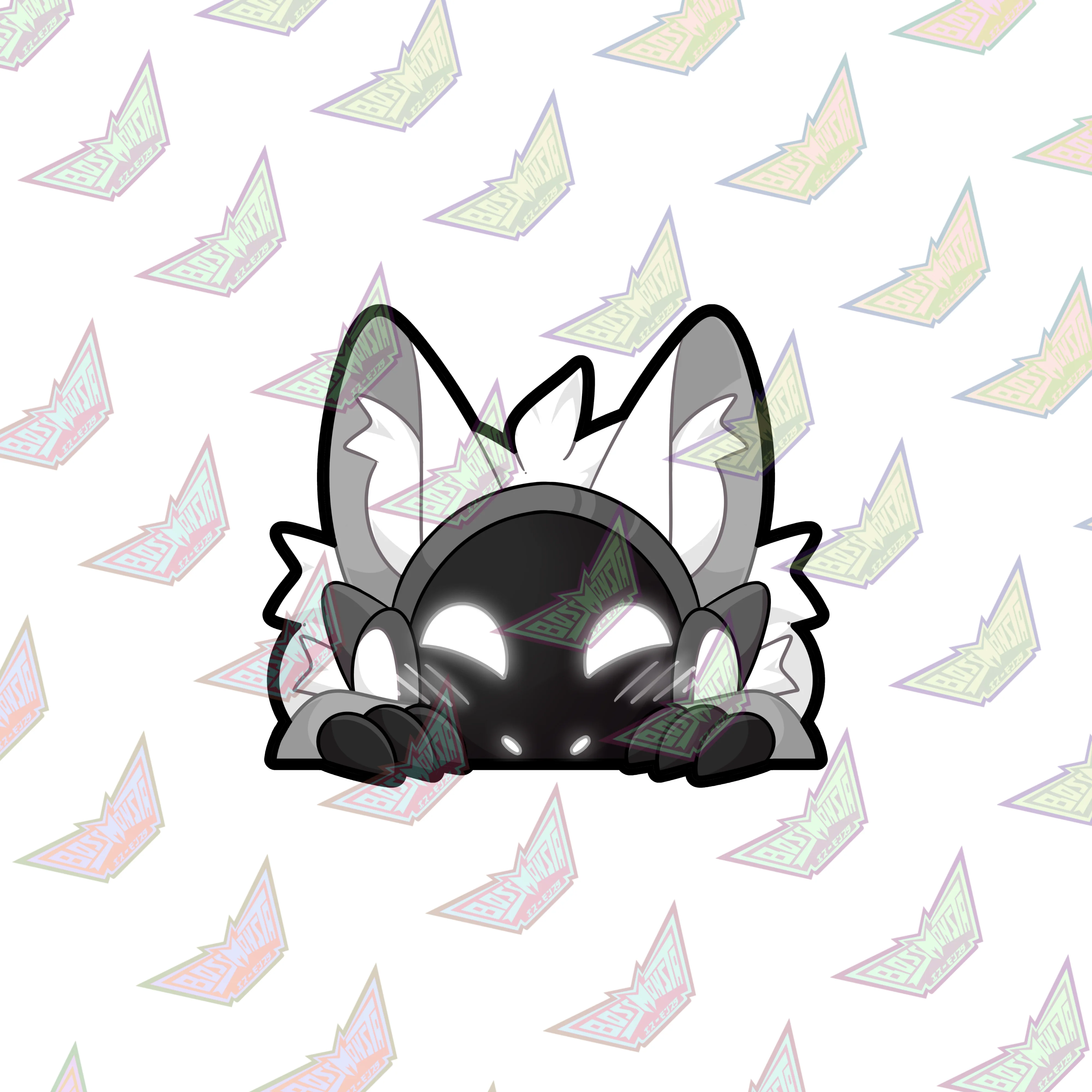 Protogen Peeky – 3 Glossy Sticker