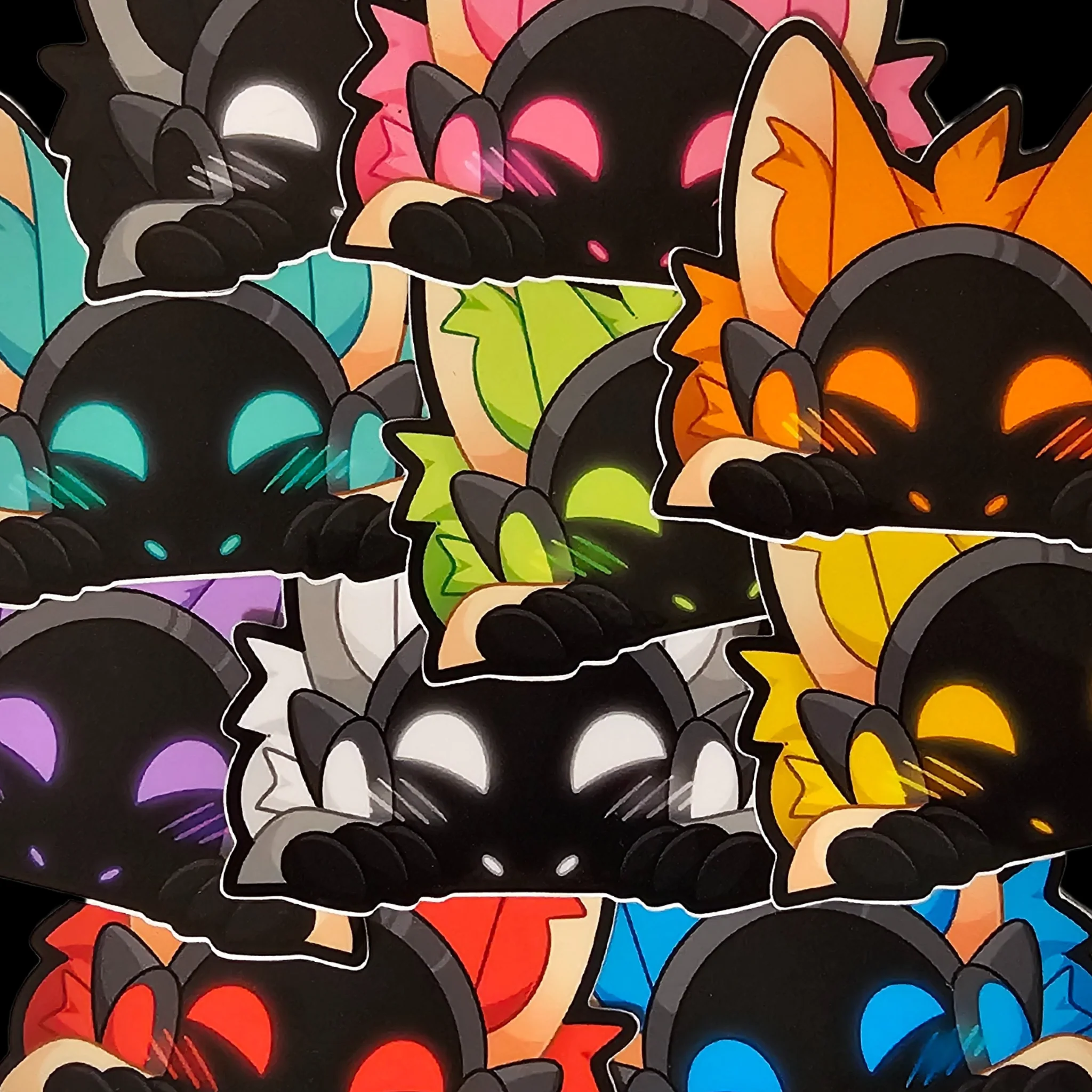Protogen Peeky – 3 Glossy Sticker