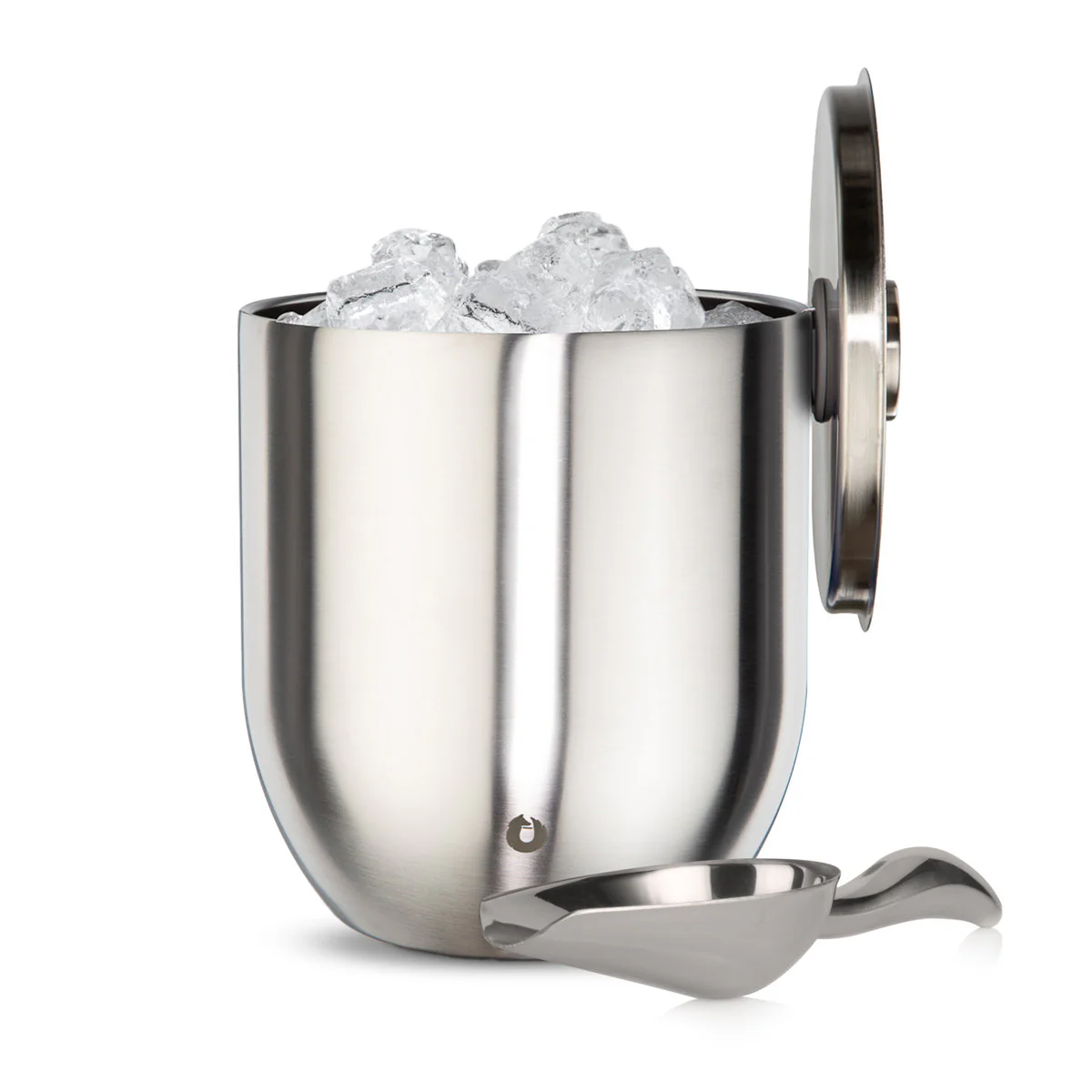 Stainless Steel Ice bucket with Lid and Scoop, Steel