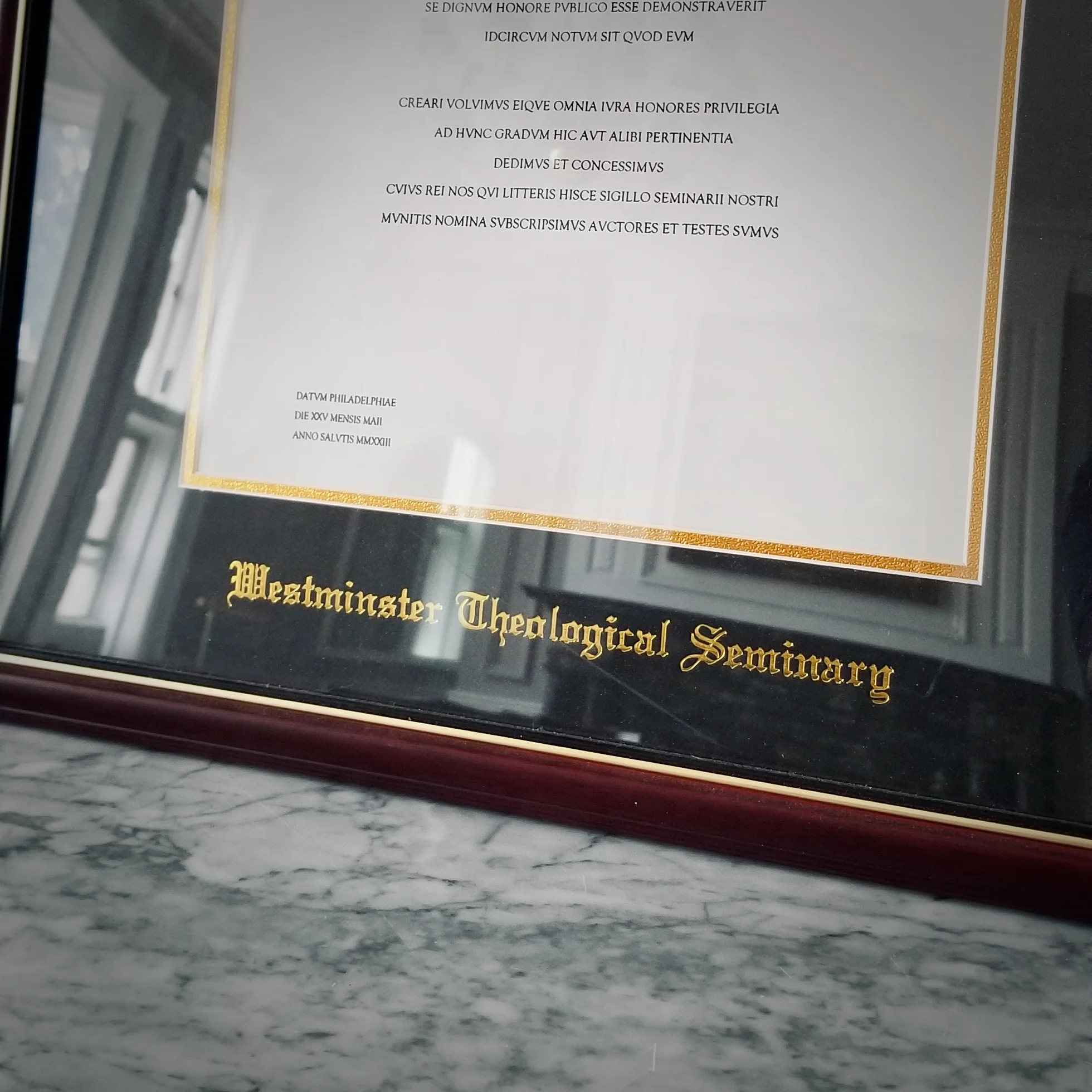 Diploma Frame | Cherry Gold | Fine Goods