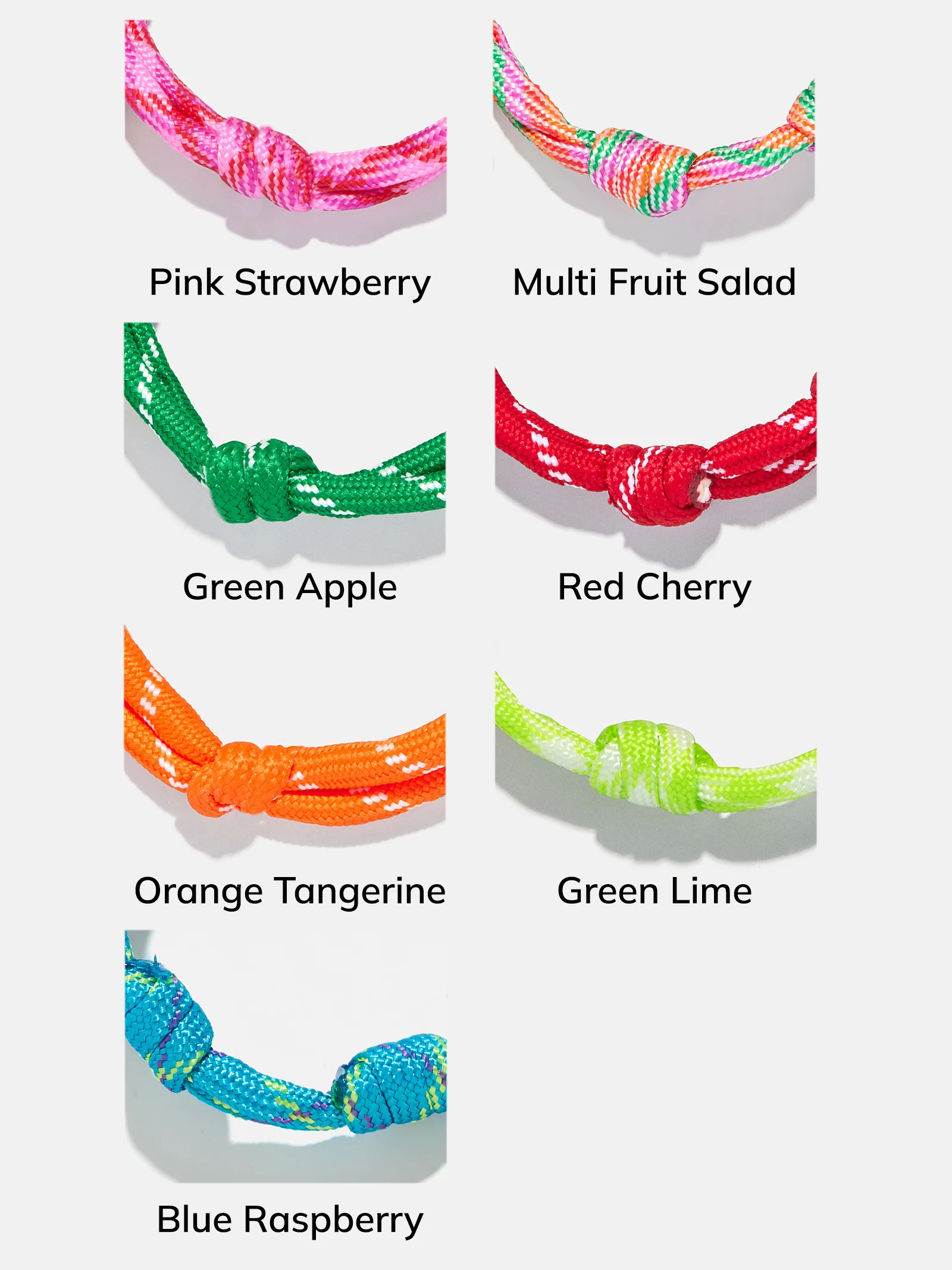 Dive In Initial Bracelet - Pink Strawberry Cord