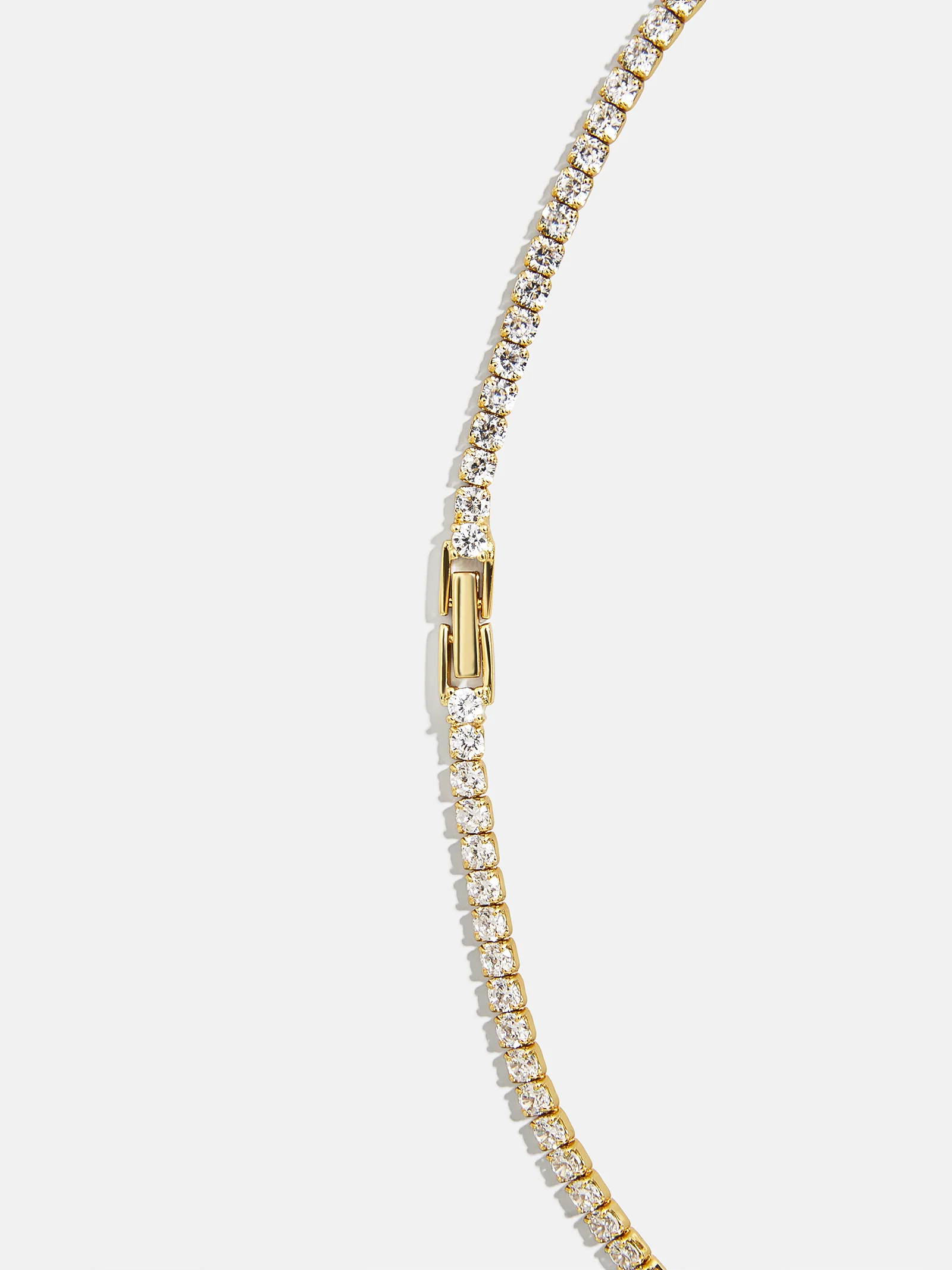 18K Gold Bennett Classic Tennis Necklace - 18K Gold Plated Sterling Silver