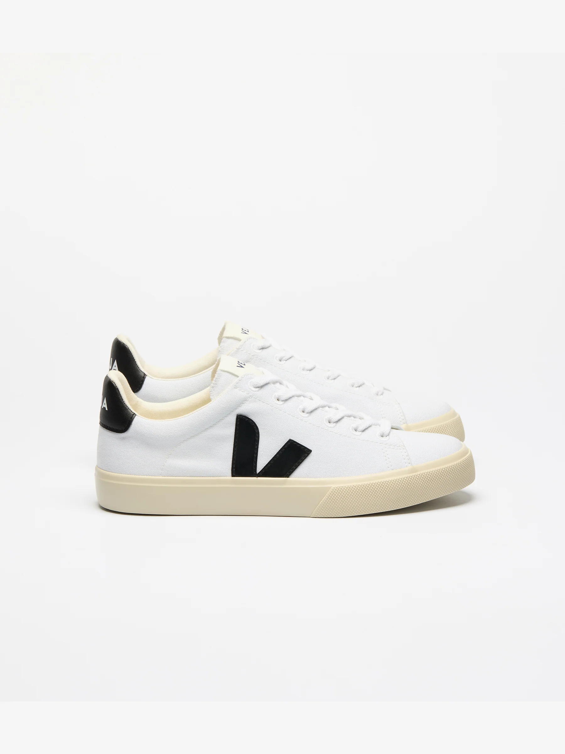 Campos Canvas White Black Sneaker