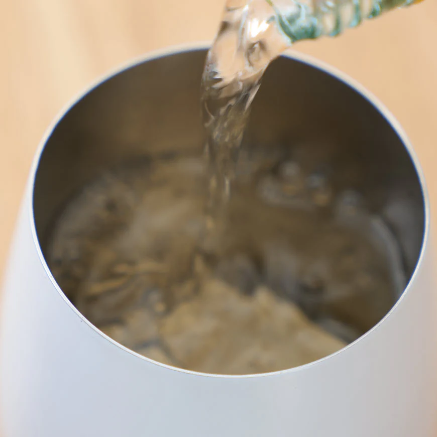 Stainless Steel Grand Pinot Wine Glass, Set of 2 - White