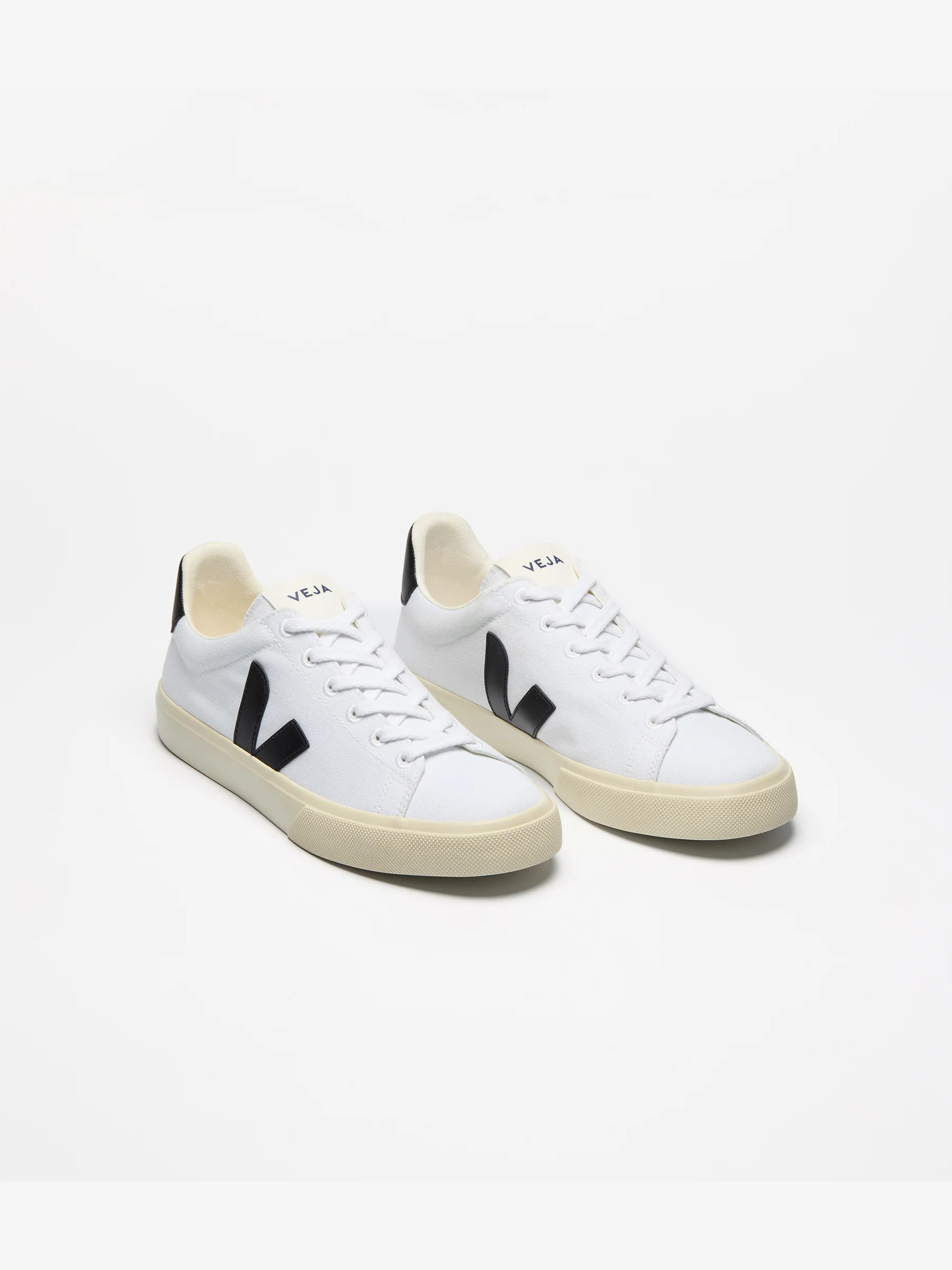 Campos Canvas White Black Sneaker