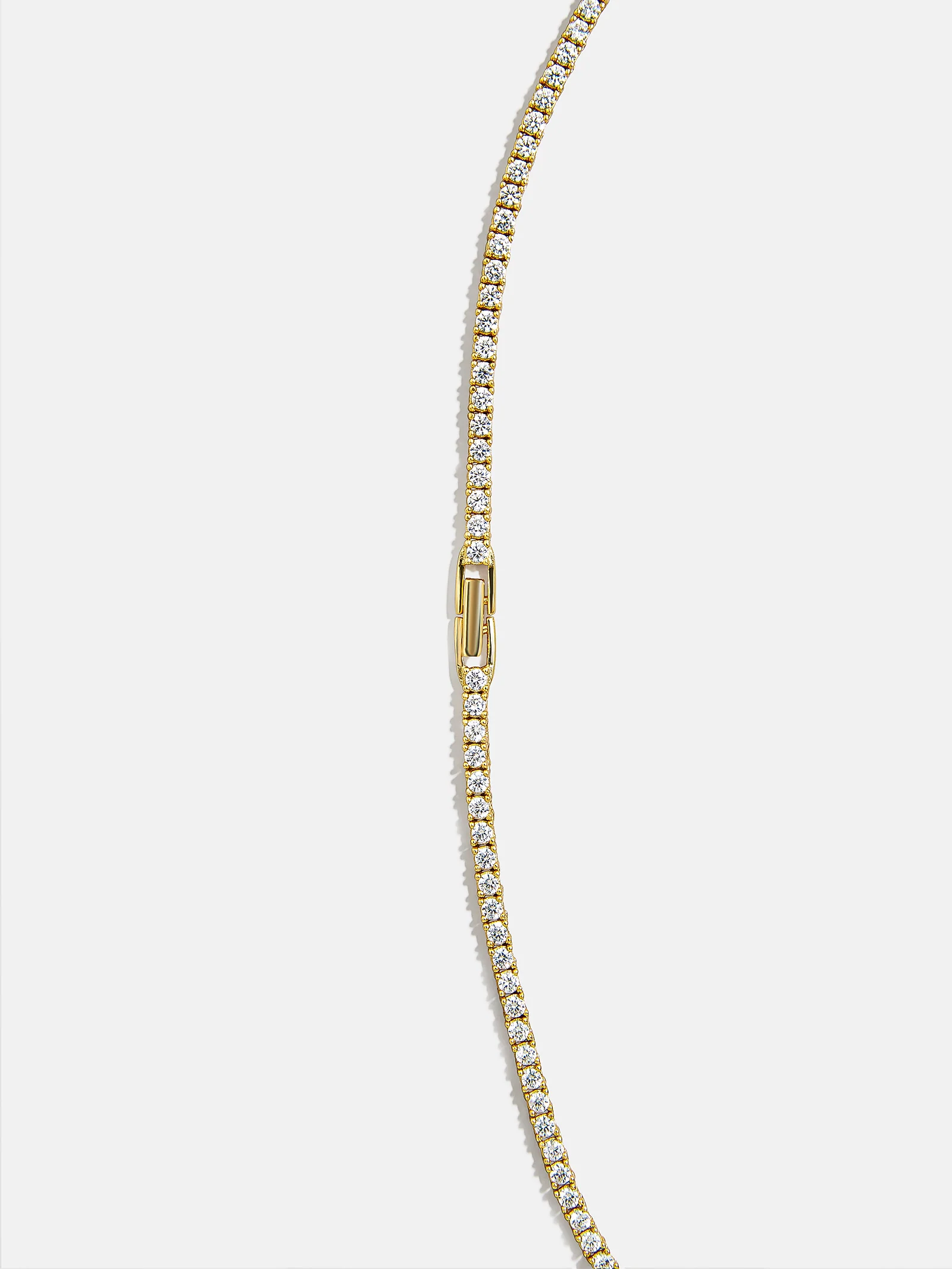18K Gold Bennett Classic Tennis Necklace - 18K Gold Plated Sterling Silver