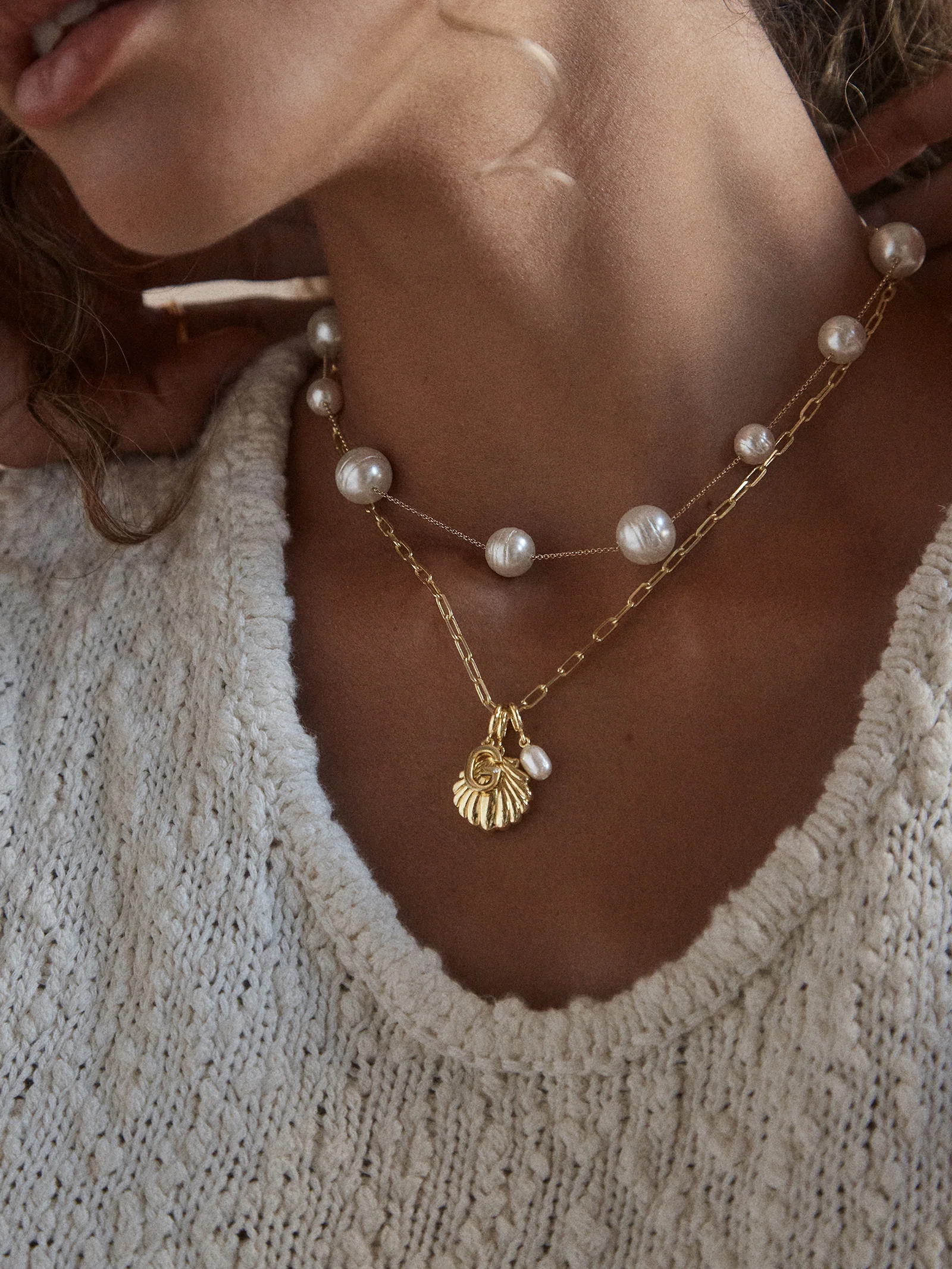 Blair Necklace - Pearl Collar