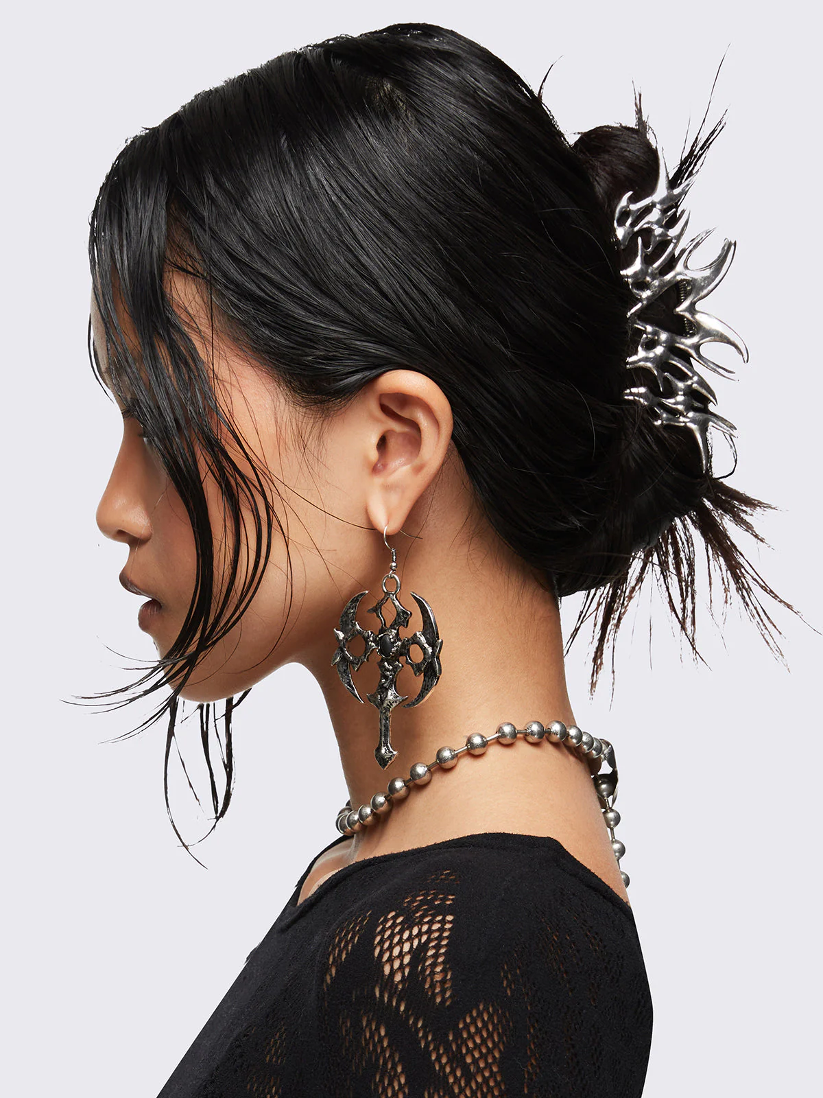 Burning Heart Claw Clip