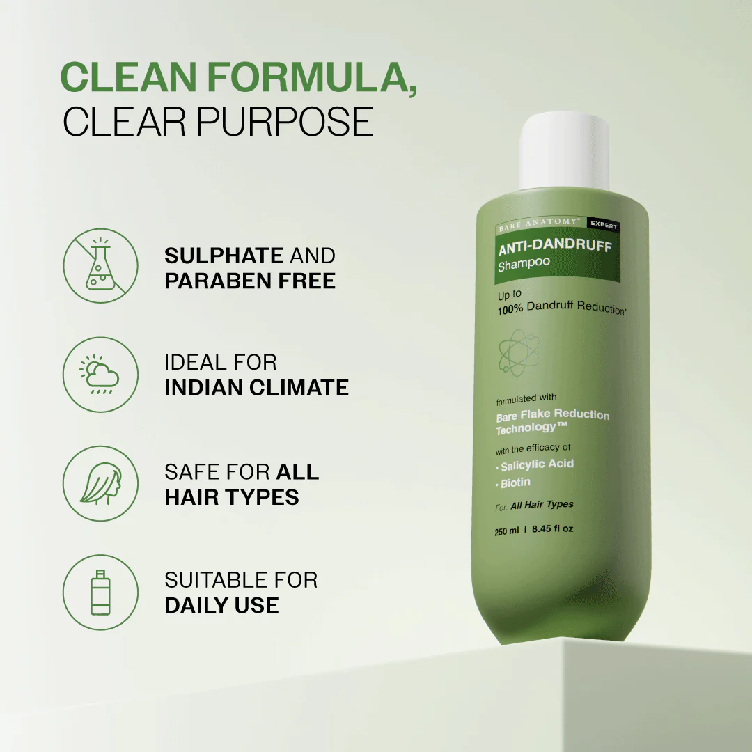 Anti Dandruff Shampoo with Salicylic Acid & Biotin- 250ml