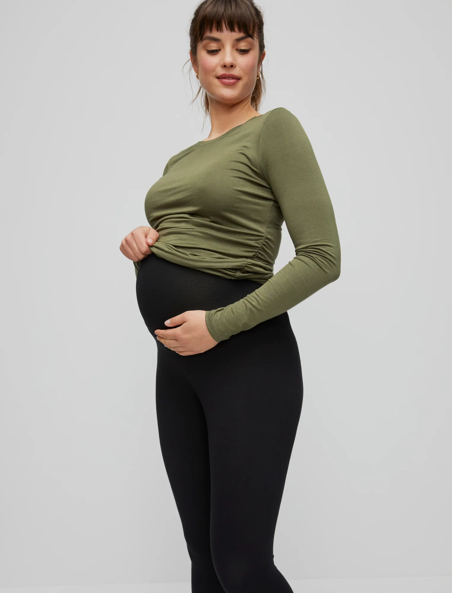 Basic Layering Secret Fit Belly® Maternity Crop Leggings