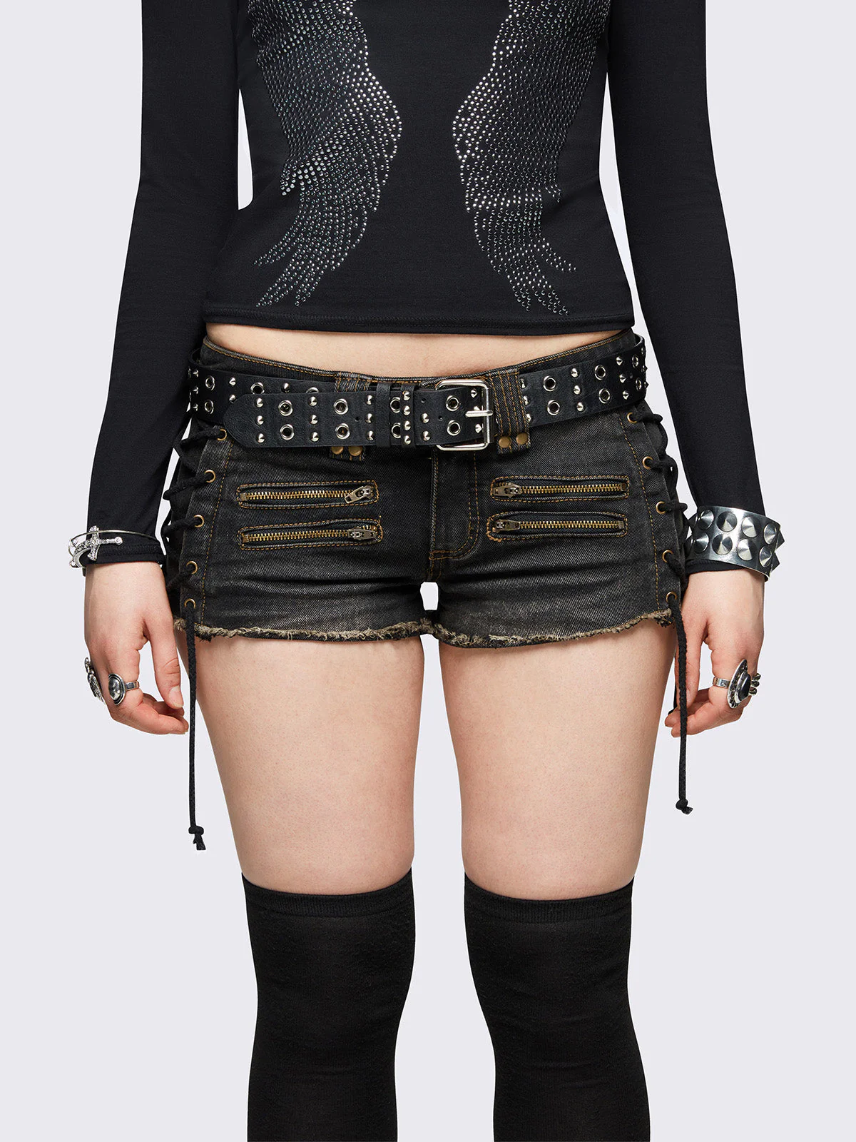 Savage Denim Hot Pants