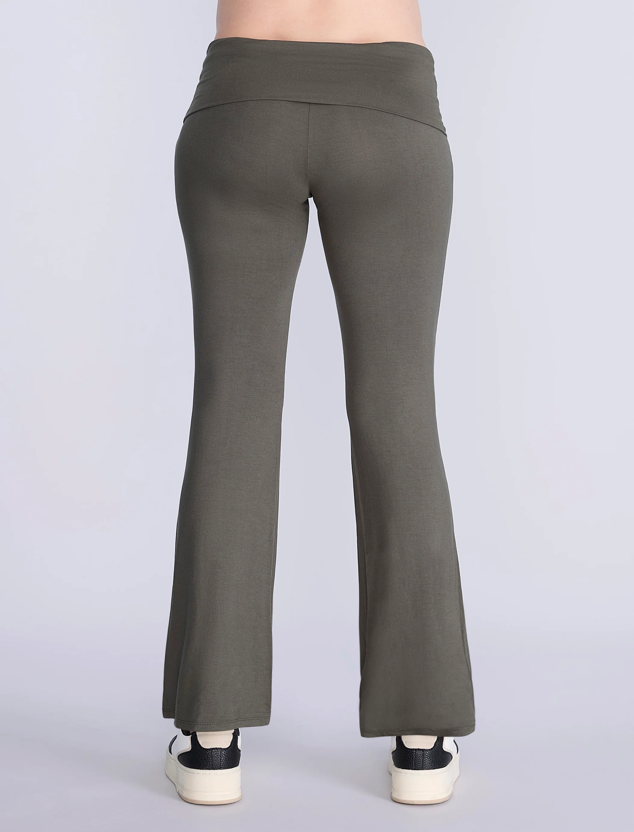 Roll Over Waist Flare Legging