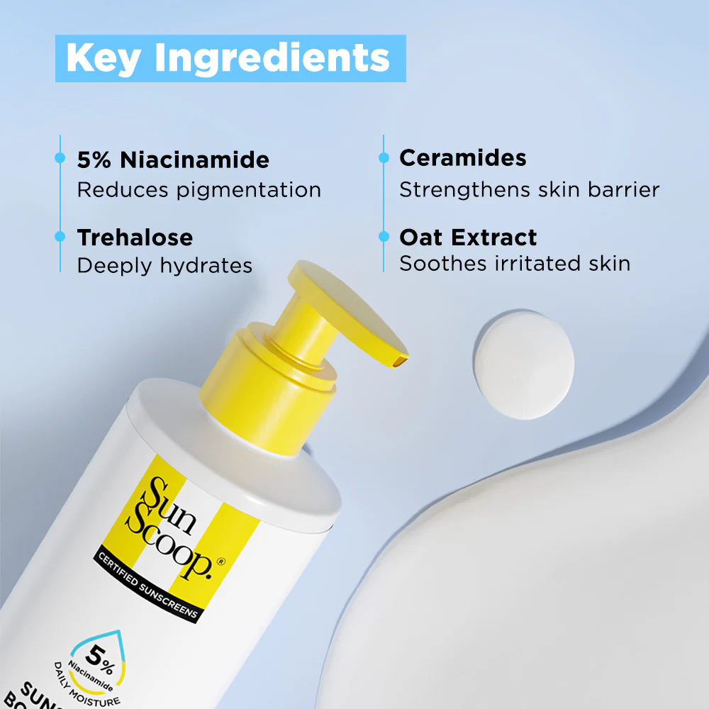 5% Niacinamide Sunscreen Body Lotion SPF 50+ PA ++++ (200ml)