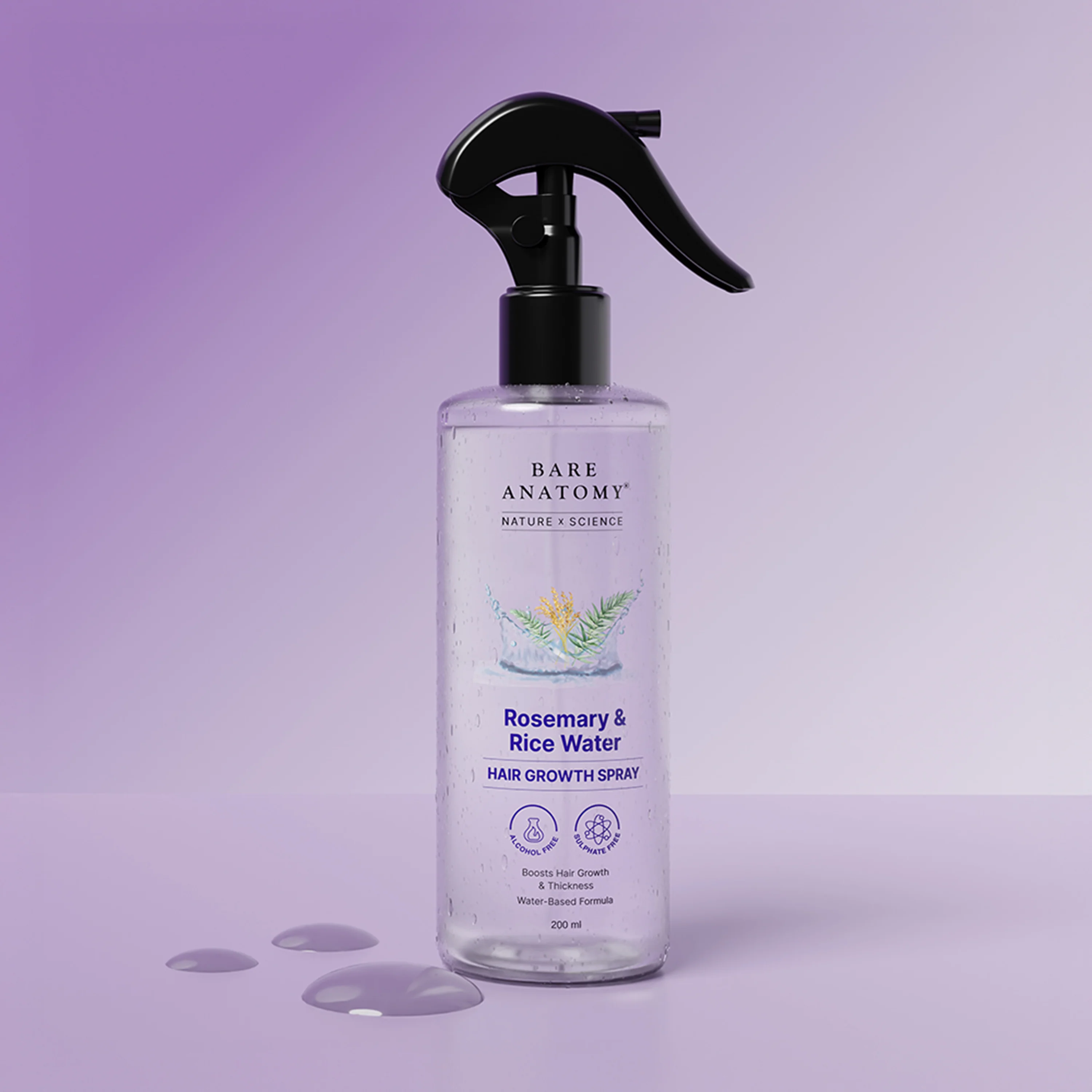 Rosemary & Rice Water Hair Growth Spray