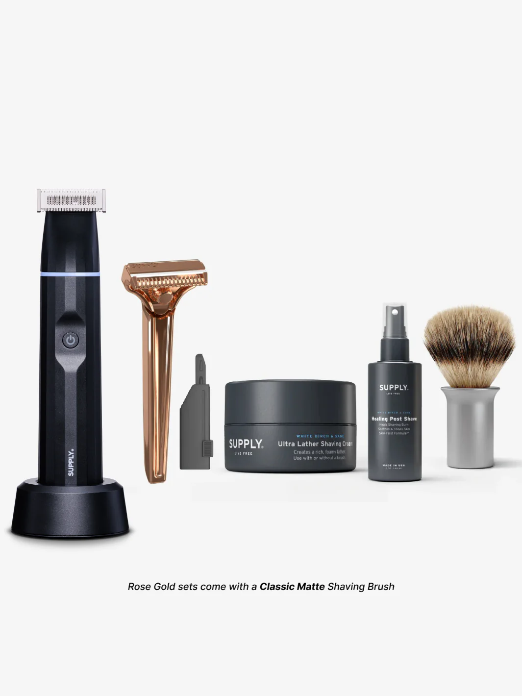 The Single Edge SE Shave and Trim Set
