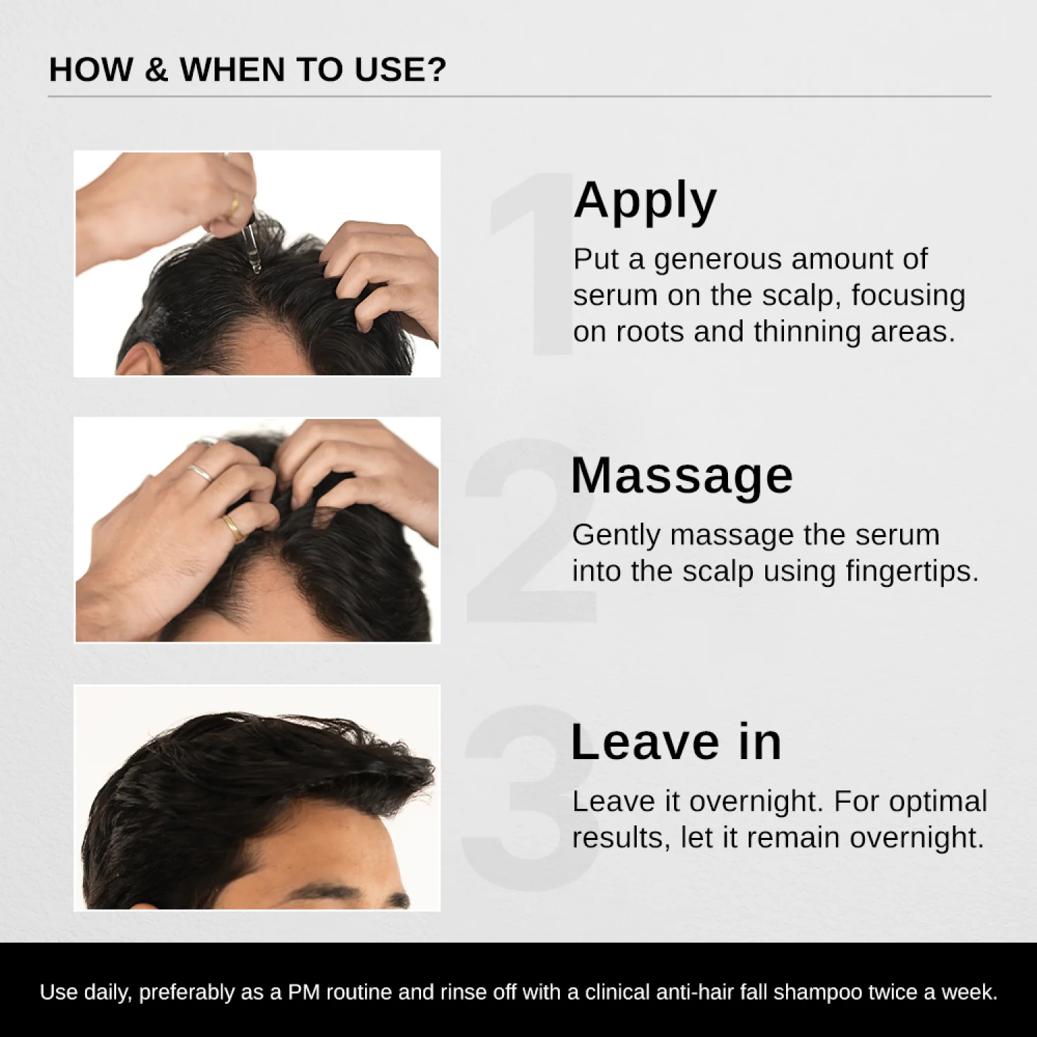 Advanced Hair Growth Serum with Redensyl, Rosemary, Rice Water (30 ml)