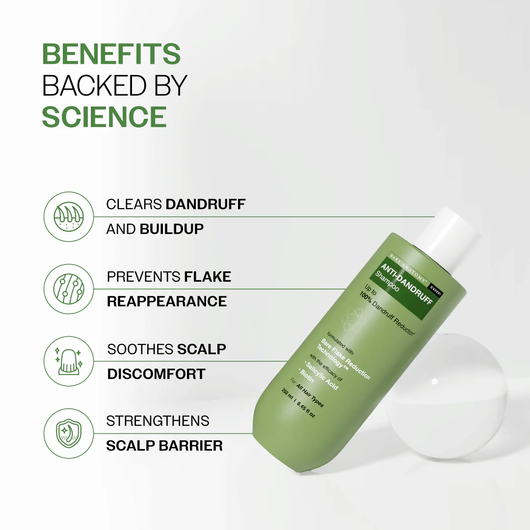 Anti Dandruff Shampoo with Salicylic Acid & Biotin- 250ml