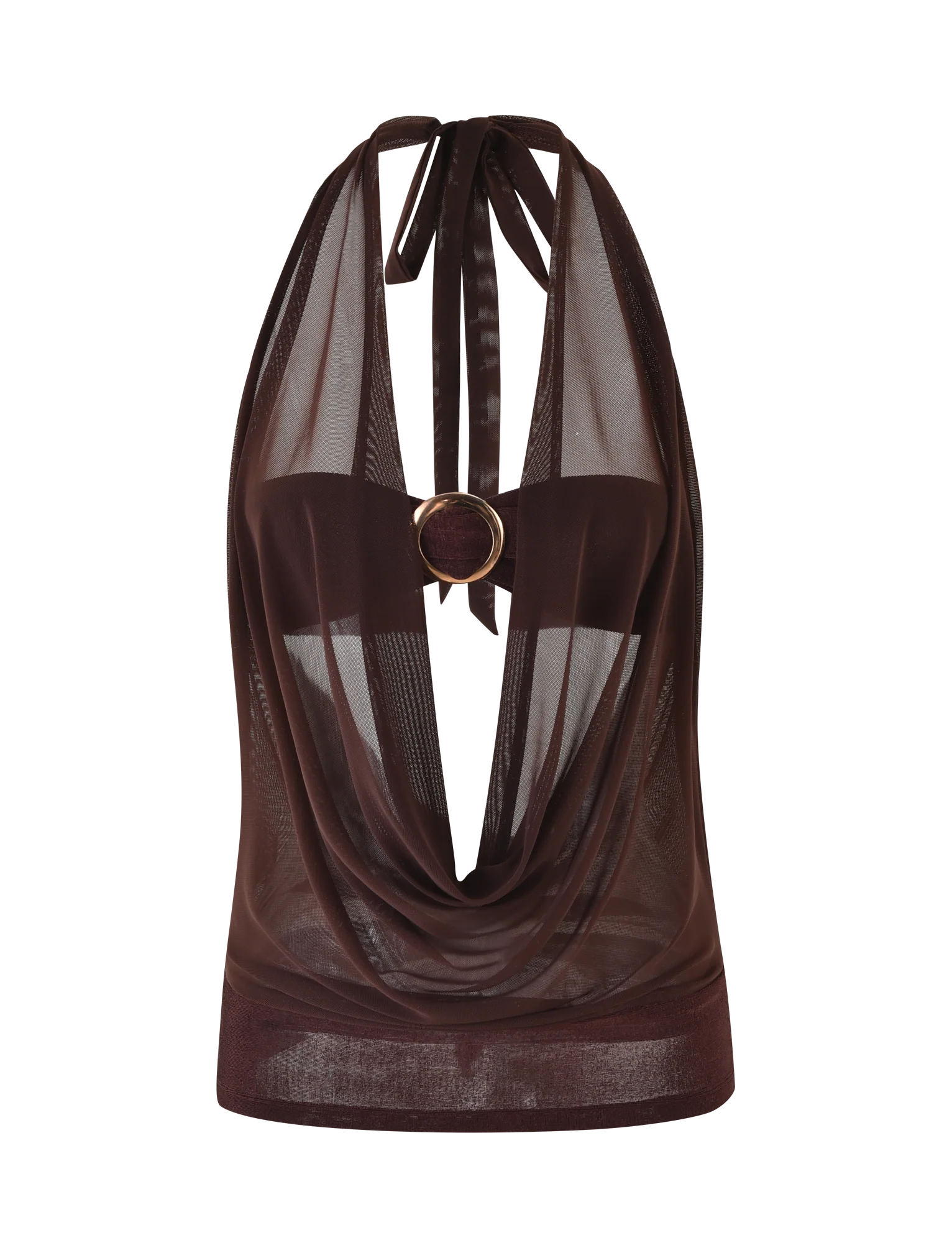 MAKENA TWO-PIECE TOP - BROWN : CHOCOLATE