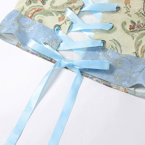 Aesthetic Embroidered Tube Top