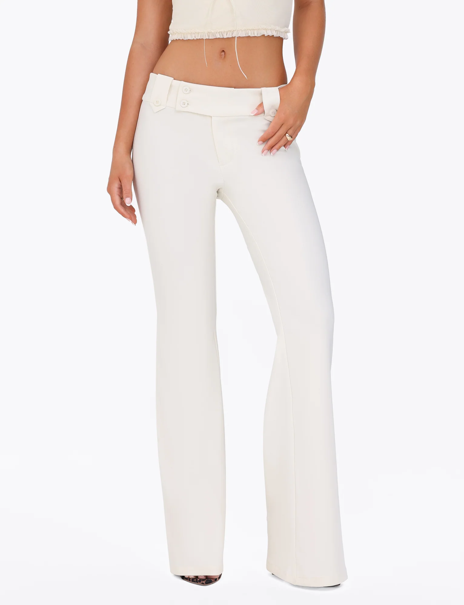 KITTIE PANT - WHITE : CREAM