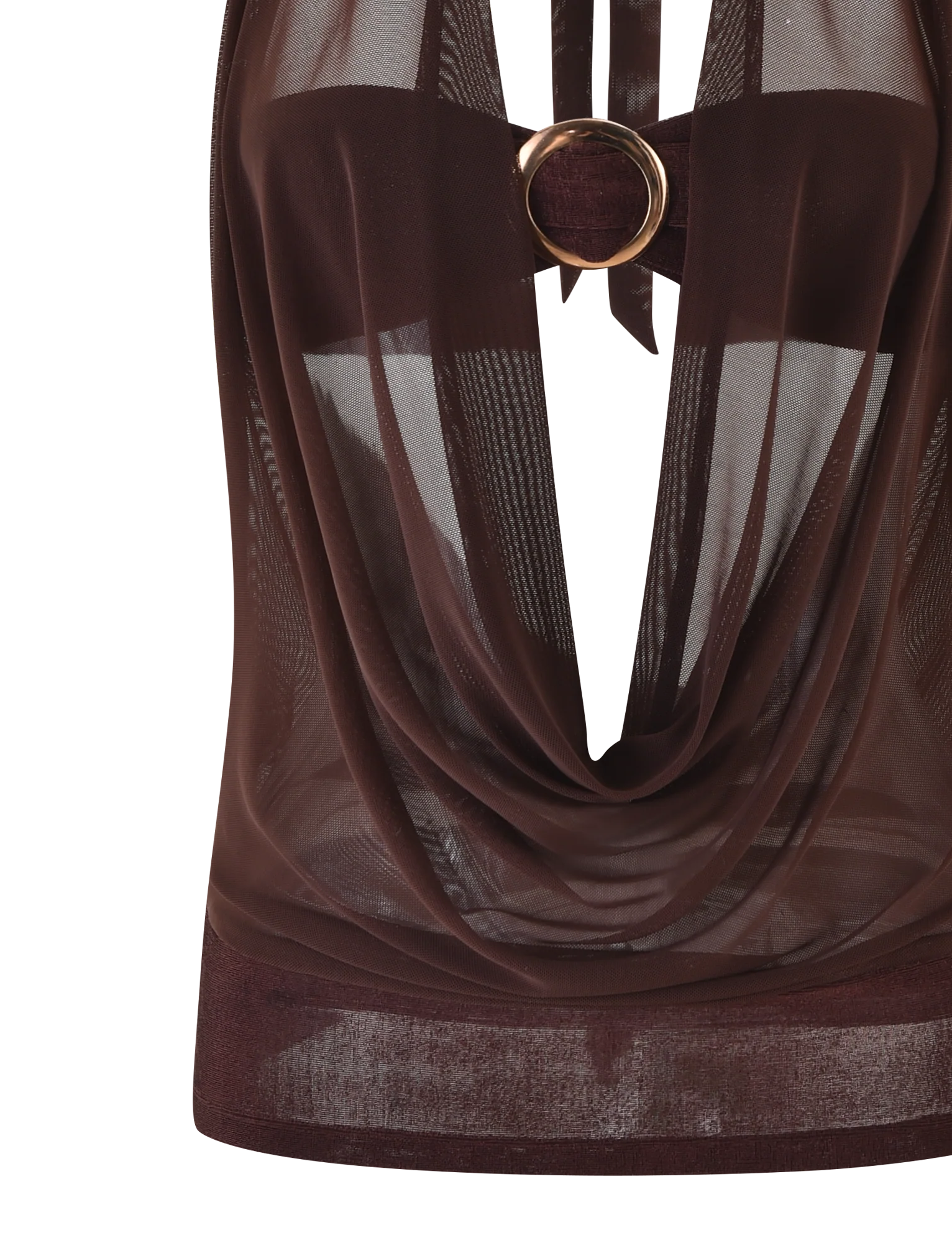 MAKENA TWO-PIECE TOP - BROWN : CHOCOLATE