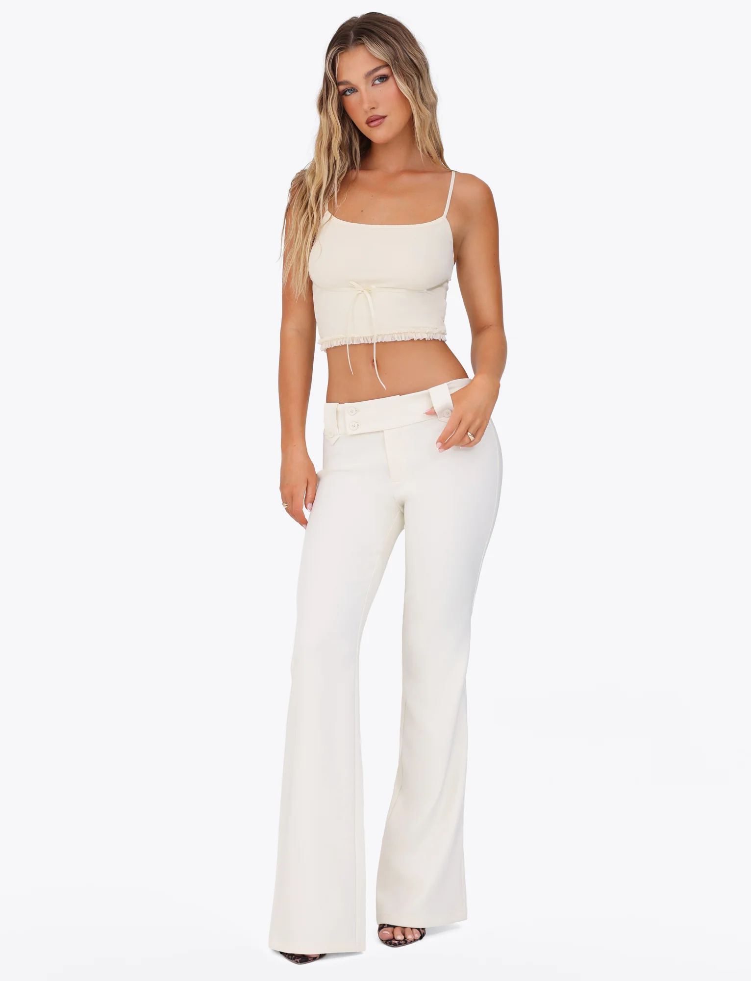 KITTIE PANT - WHITE : CREAM