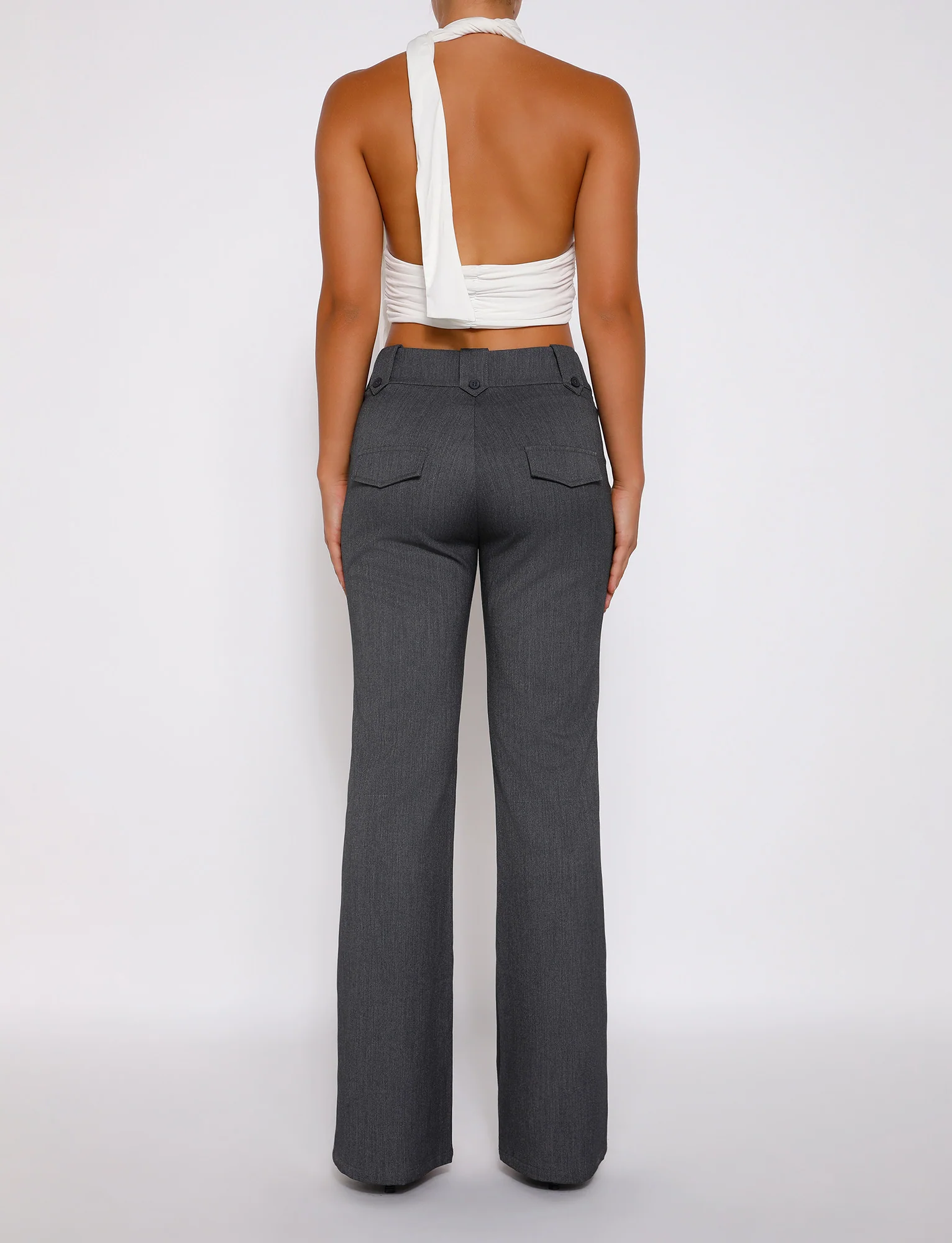 KITTIE HIGH RISE PANT - GREY