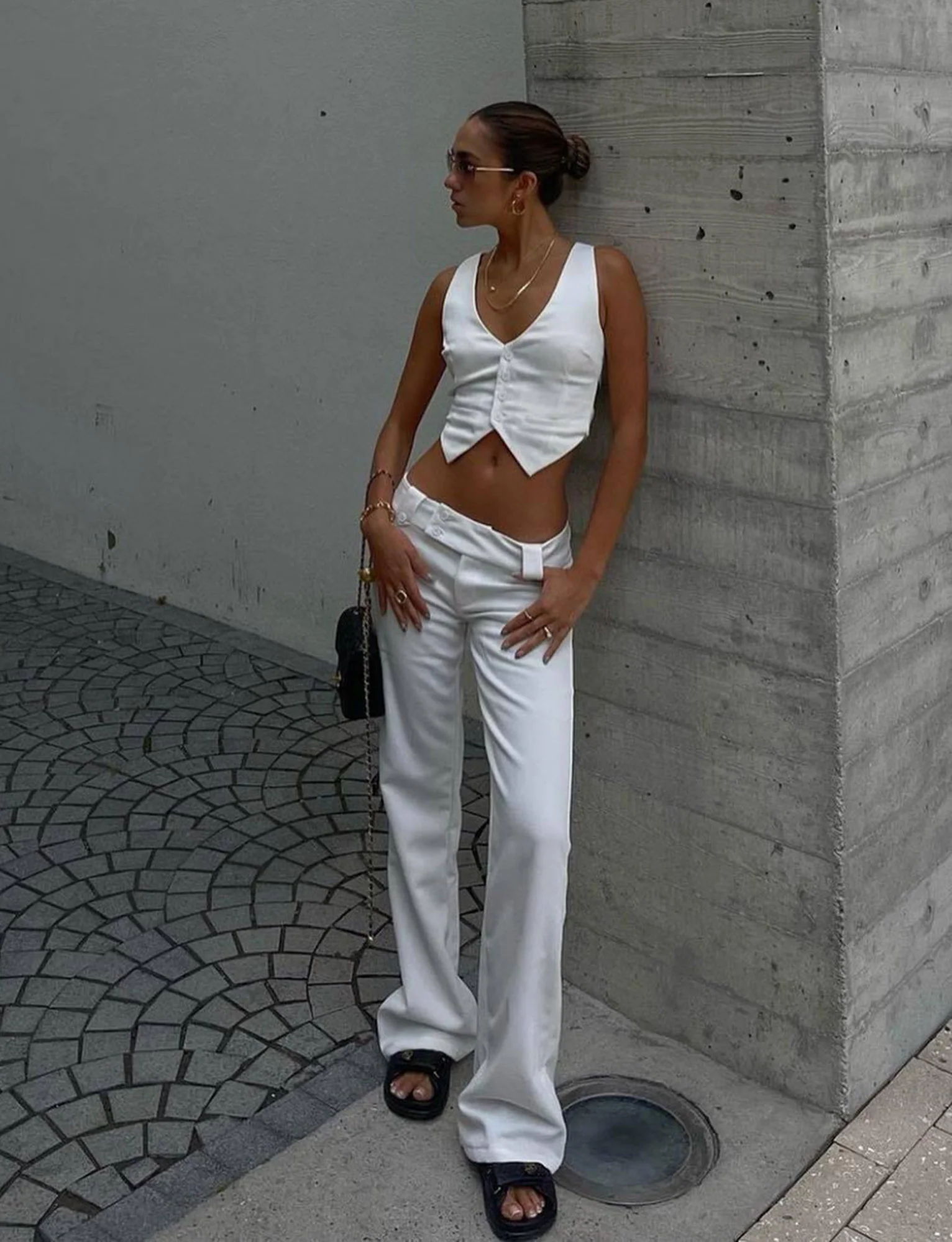 KITTIE TWILL PANT - WHITE