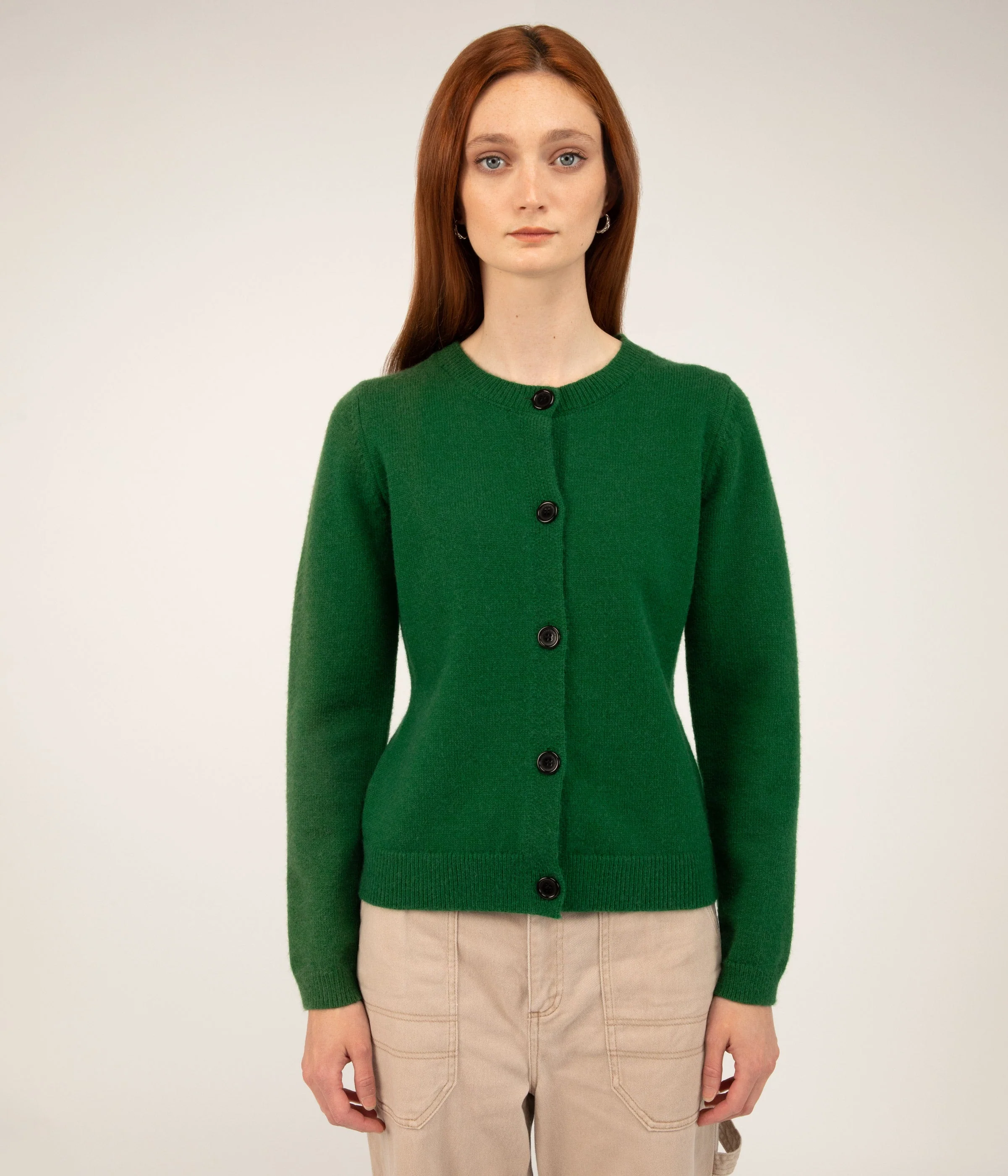 JIL Button-Front Cardigan