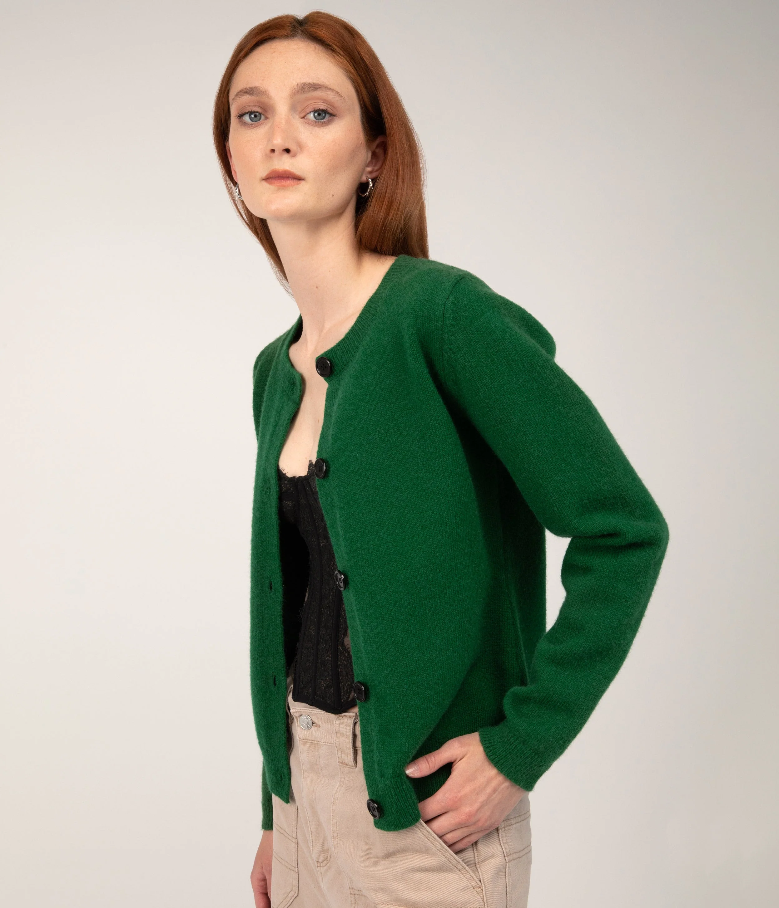 JIL Button-Front Cardigan