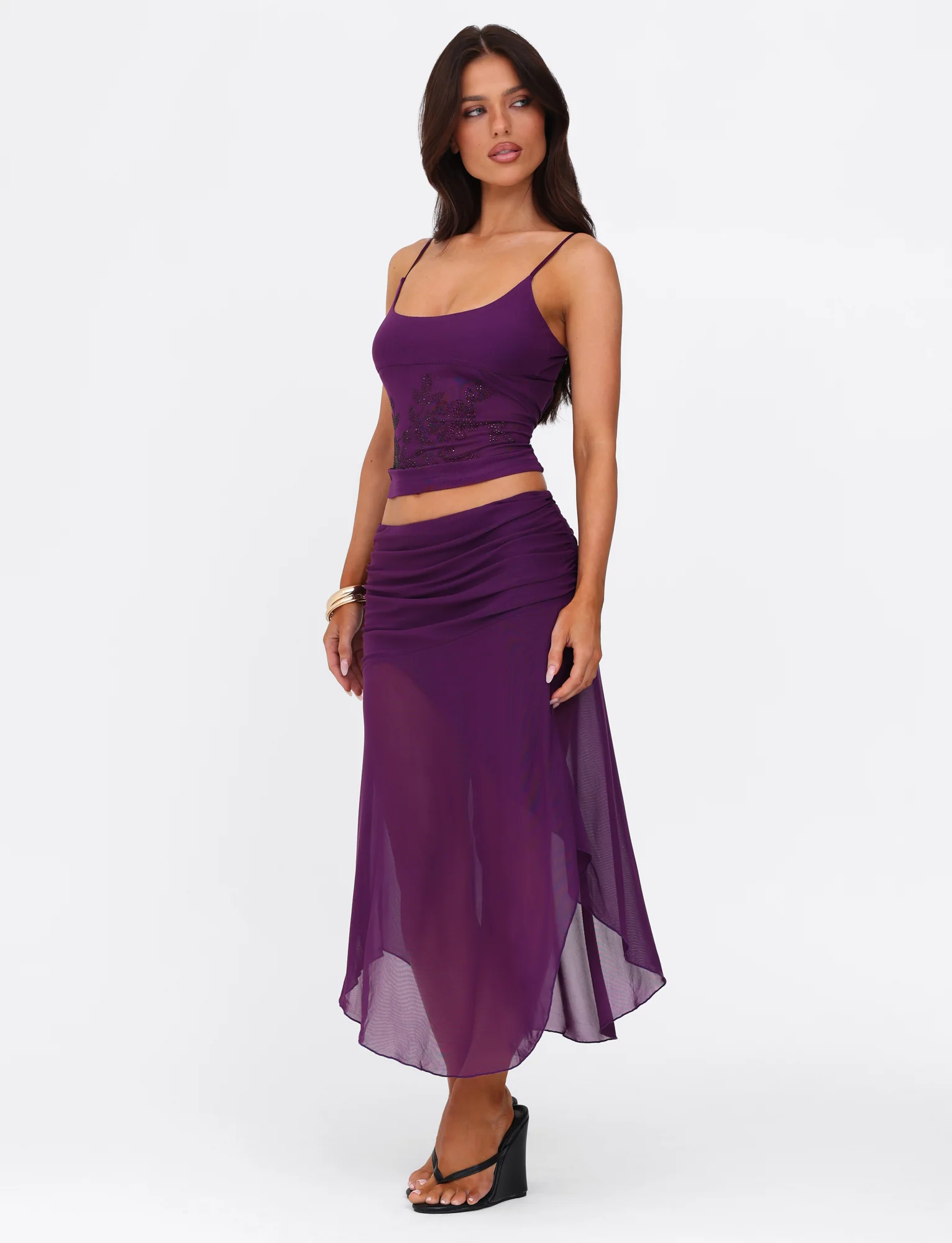 MARIANA SKIRT - PURPLE