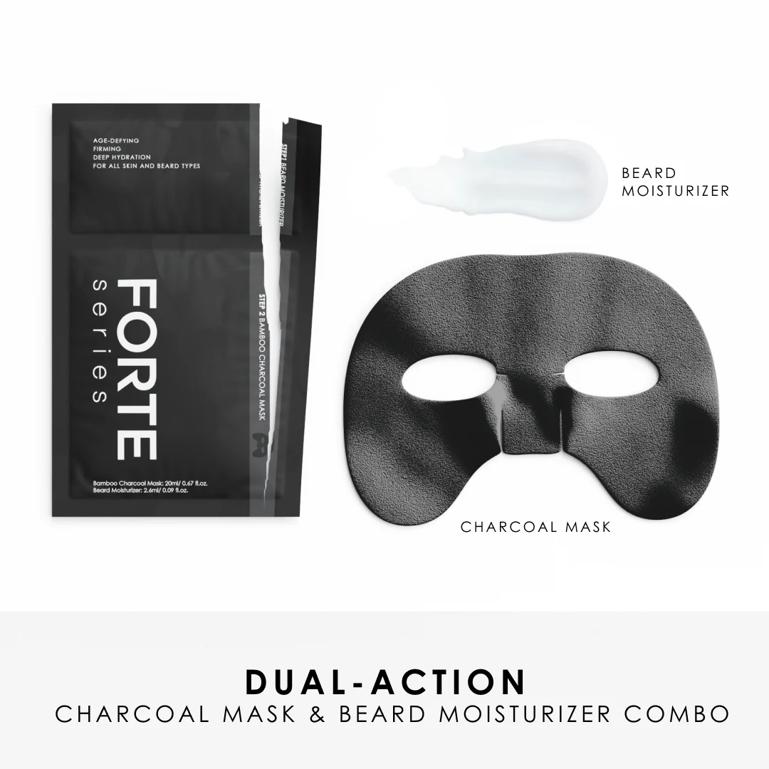Bamboo Charcoal Face Mask - Hydrate & Detox - 4 Pack