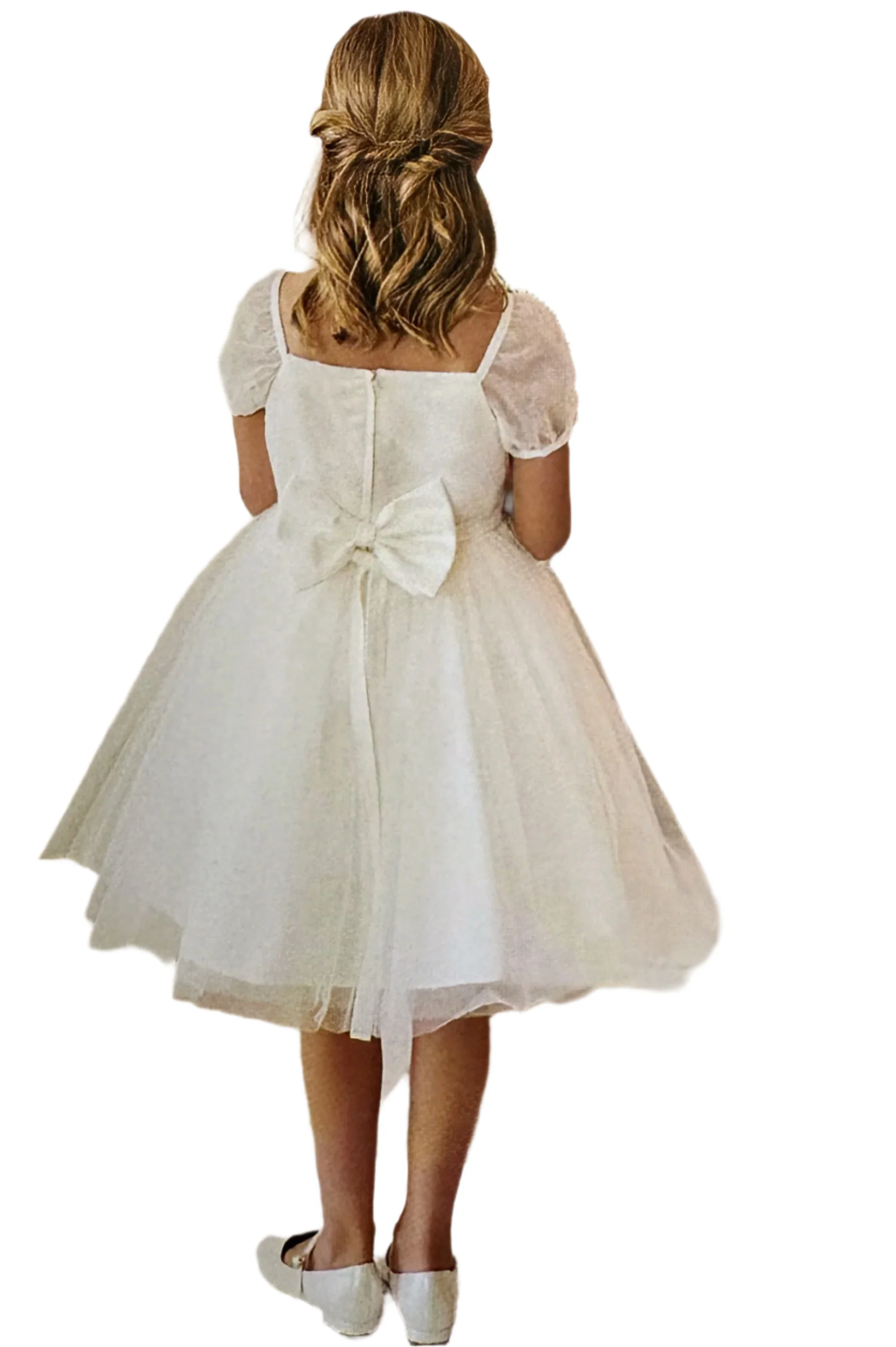 Flower Embroidered Lace Midi