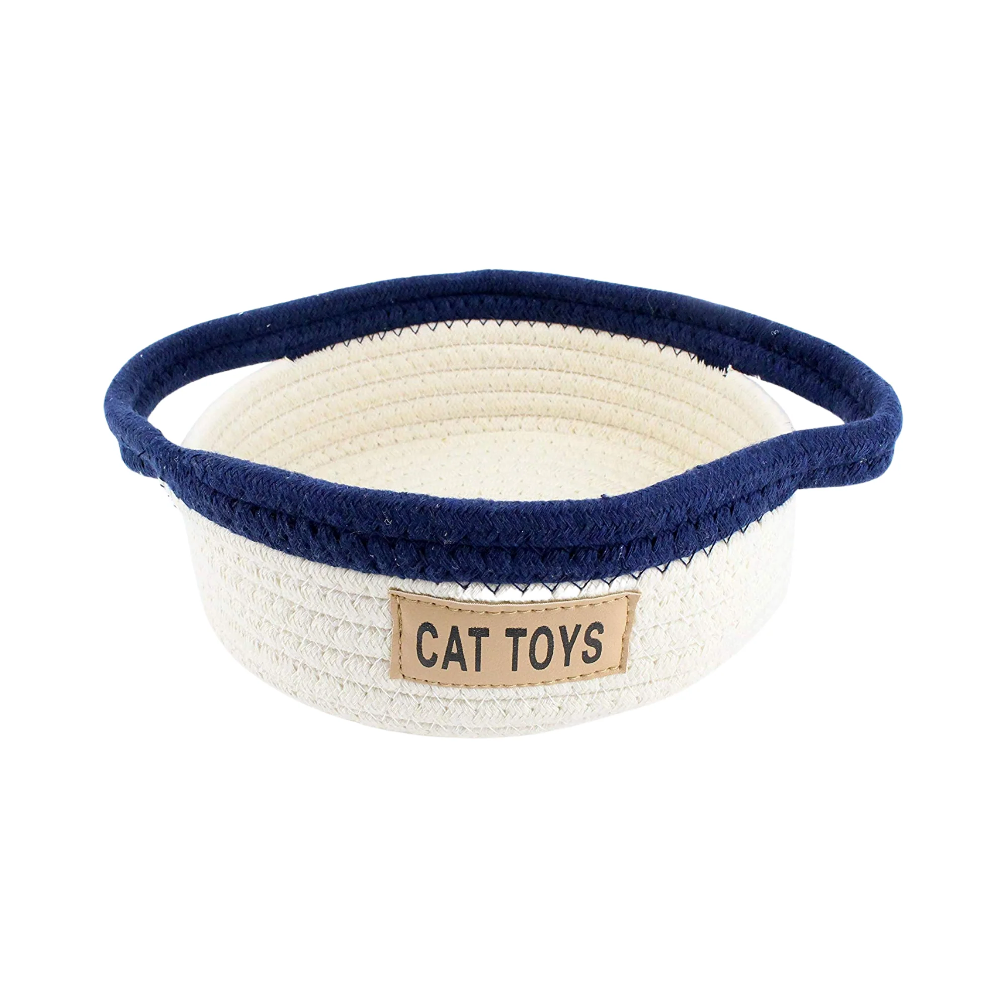 Midlee Cat Toy Rope Cotton Basket