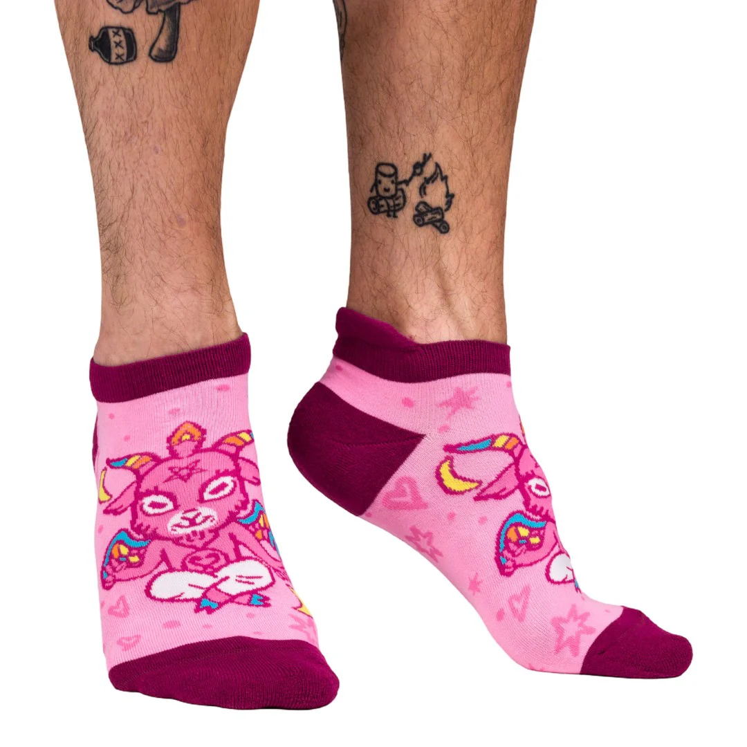 Cute Baphomet Ankle Socks