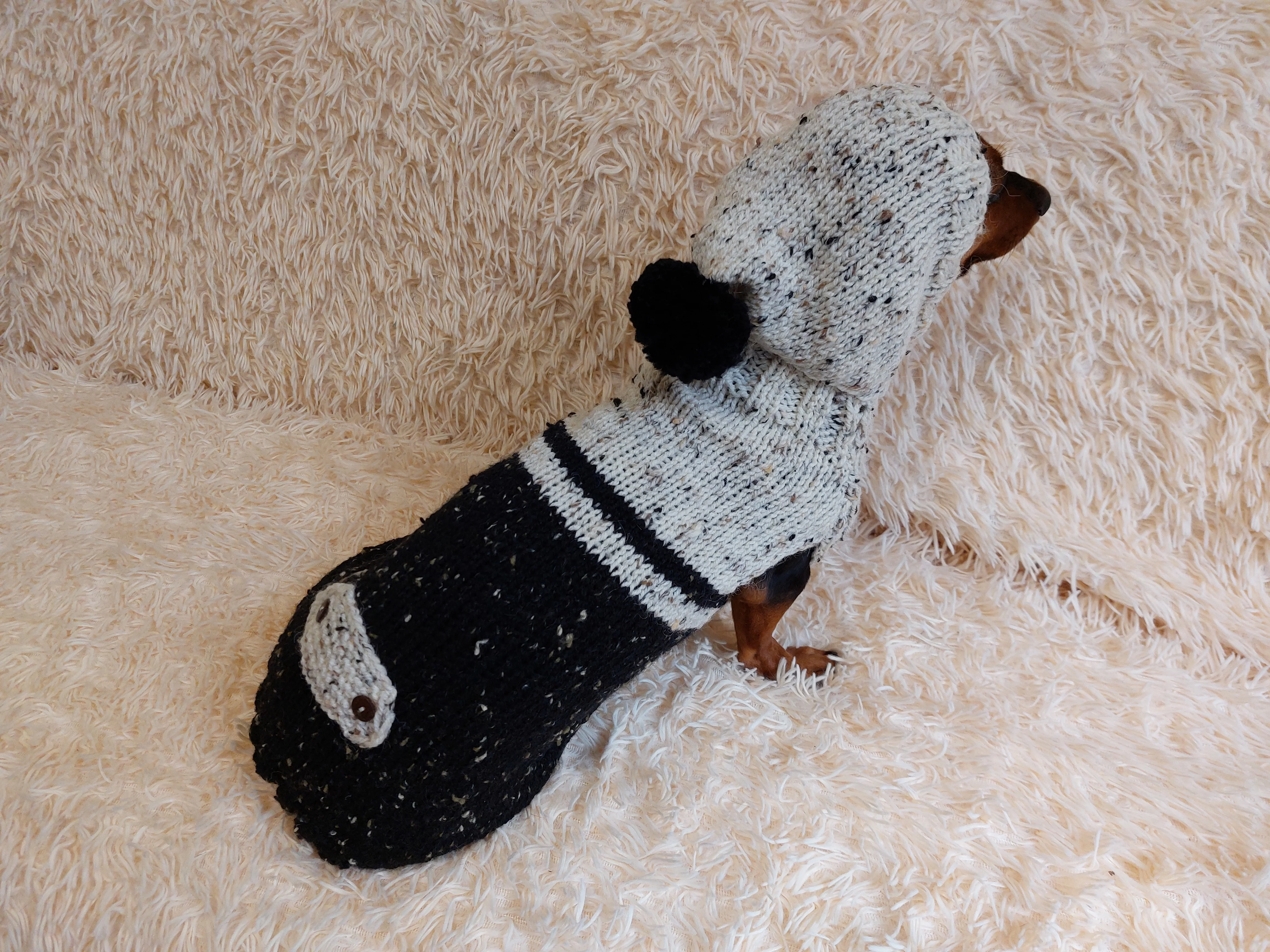 Pet Clothes Warm Alpaca Coat Knitted Vest Sweater Coat Dog Hoodie Clothing Hoody for Photo Props or Dog Gift