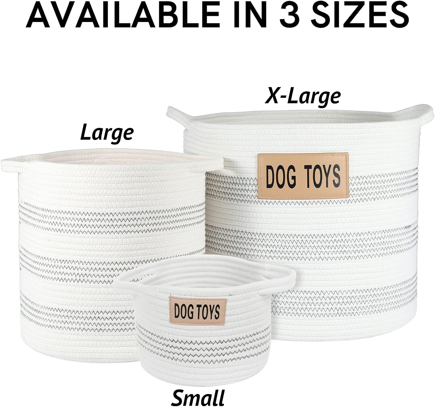 Midlee Dog Toy Rope Cotton Basket